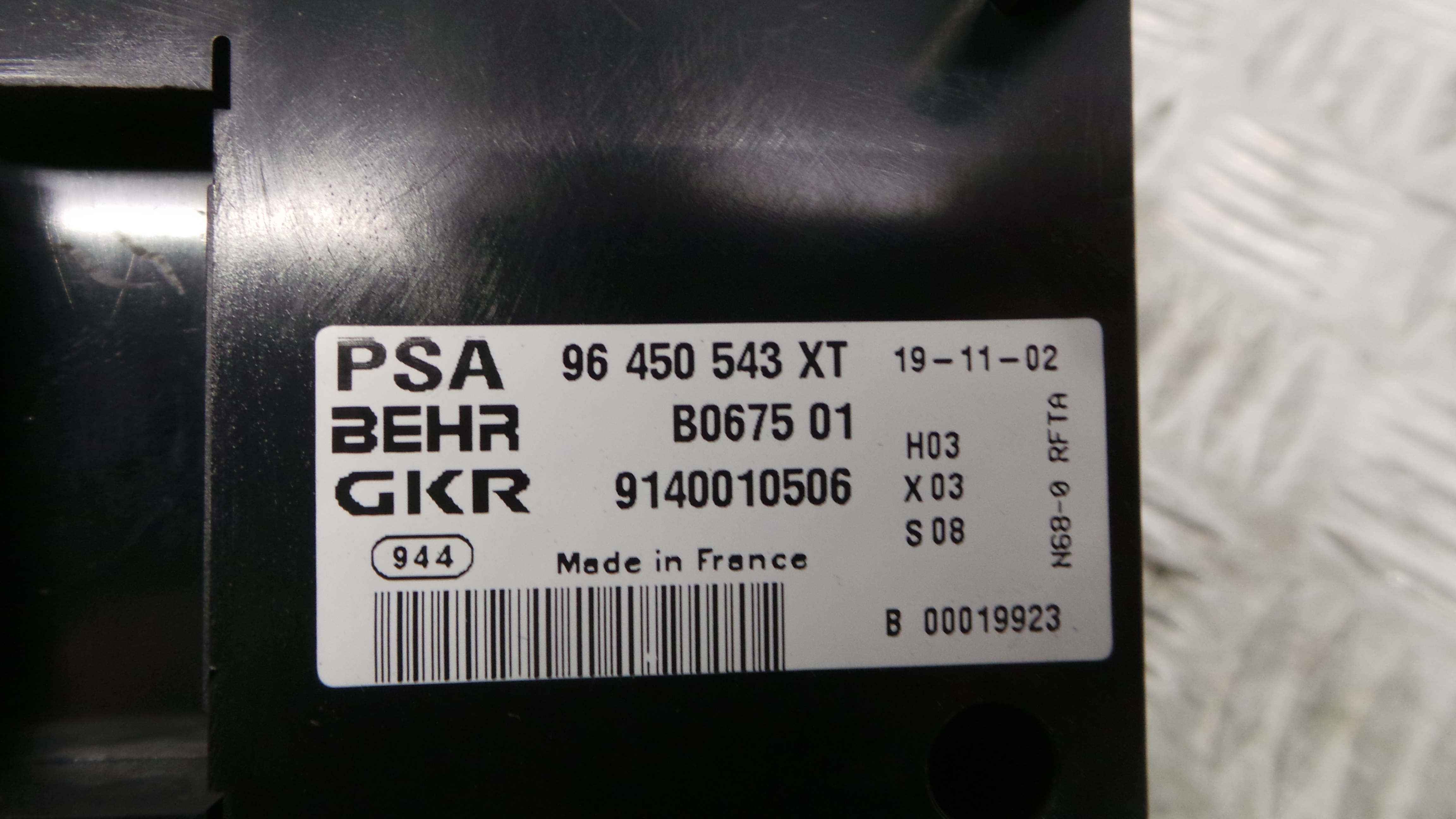Comando da Sofagem / Climatronic 96450543XT - CITROËN XSARA PICASSO (N68)-36593012