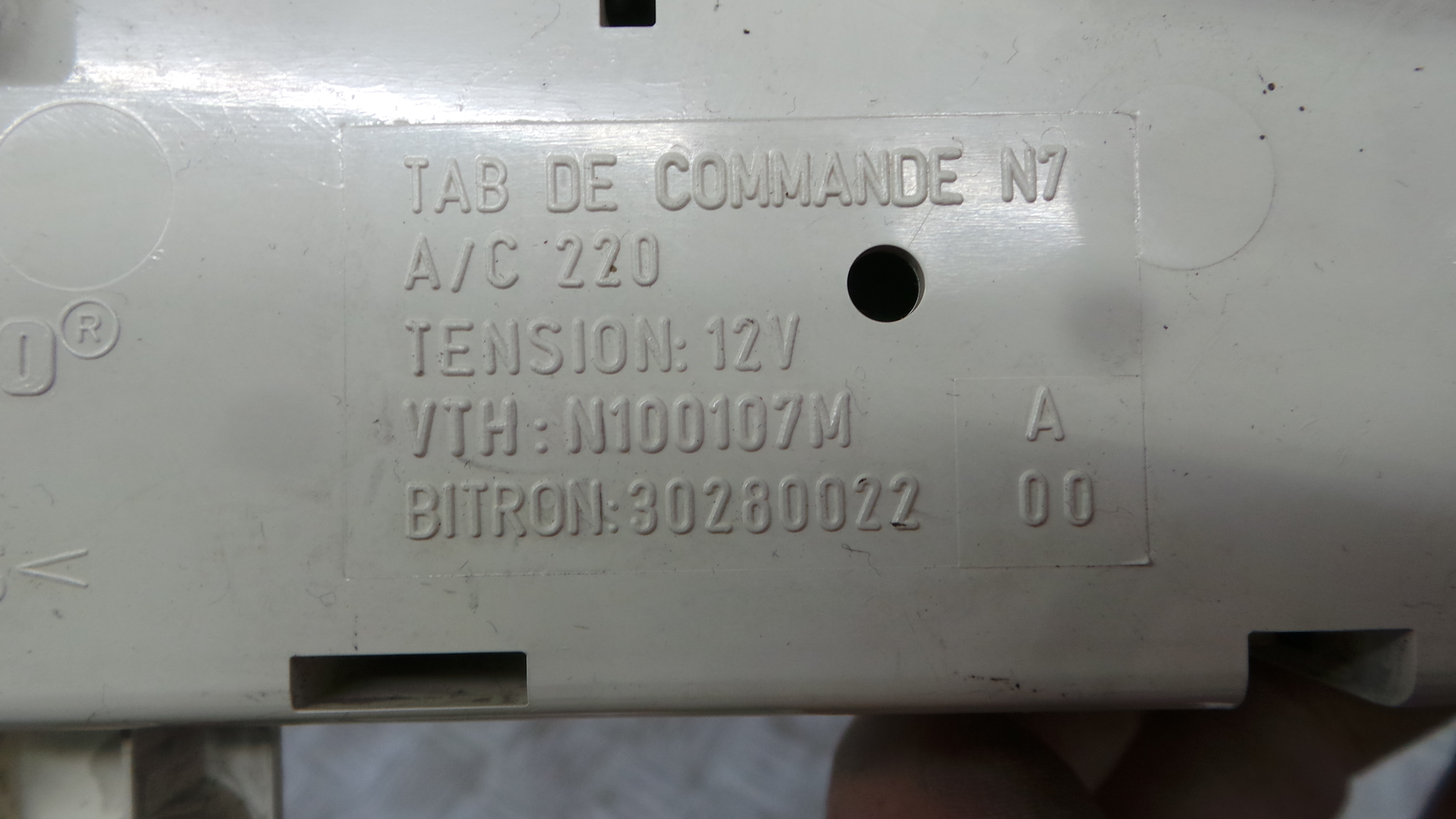 Comando da Sofagem / Climatronic N100107M - CITROËN XSARA (N1)-36593028