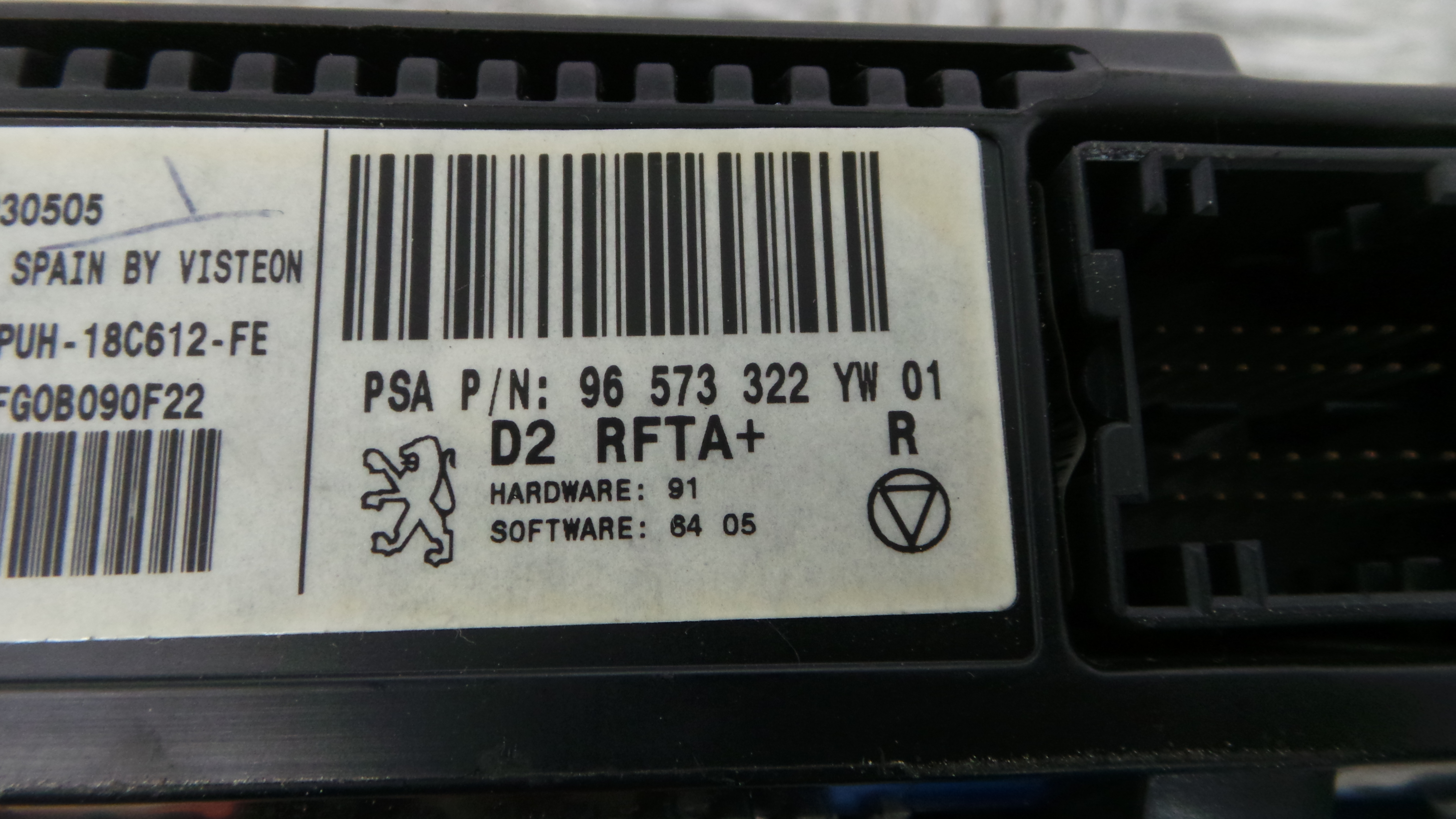 Comando da Sofagem / Climatronic 96573322YW - PEUGEOT 407 SW (6E_, 6D_)-36593089