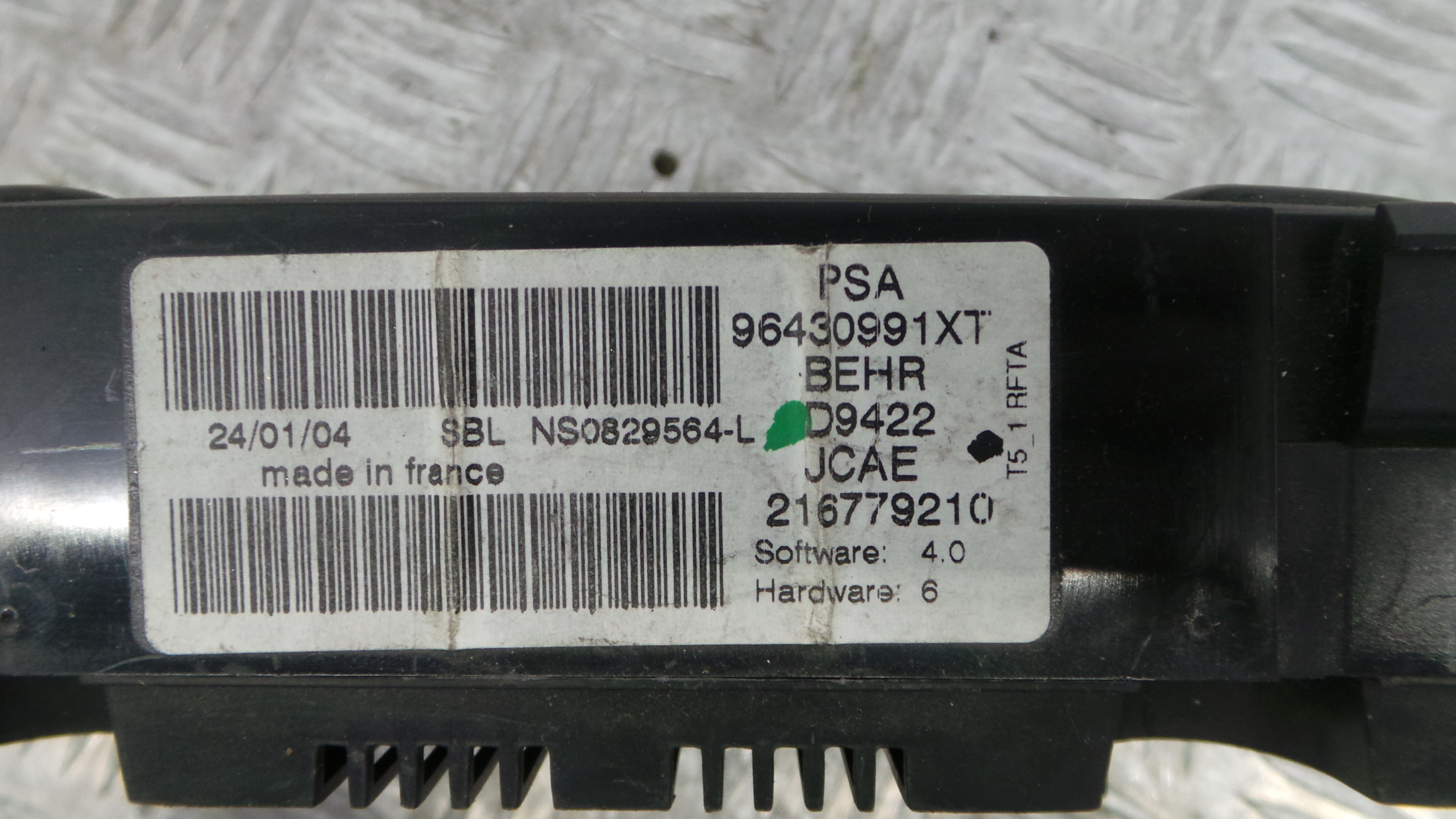 Comando da Sofagem / Climatronic 96430991XT - PEUGEOT 307 (3A/C)-36593193