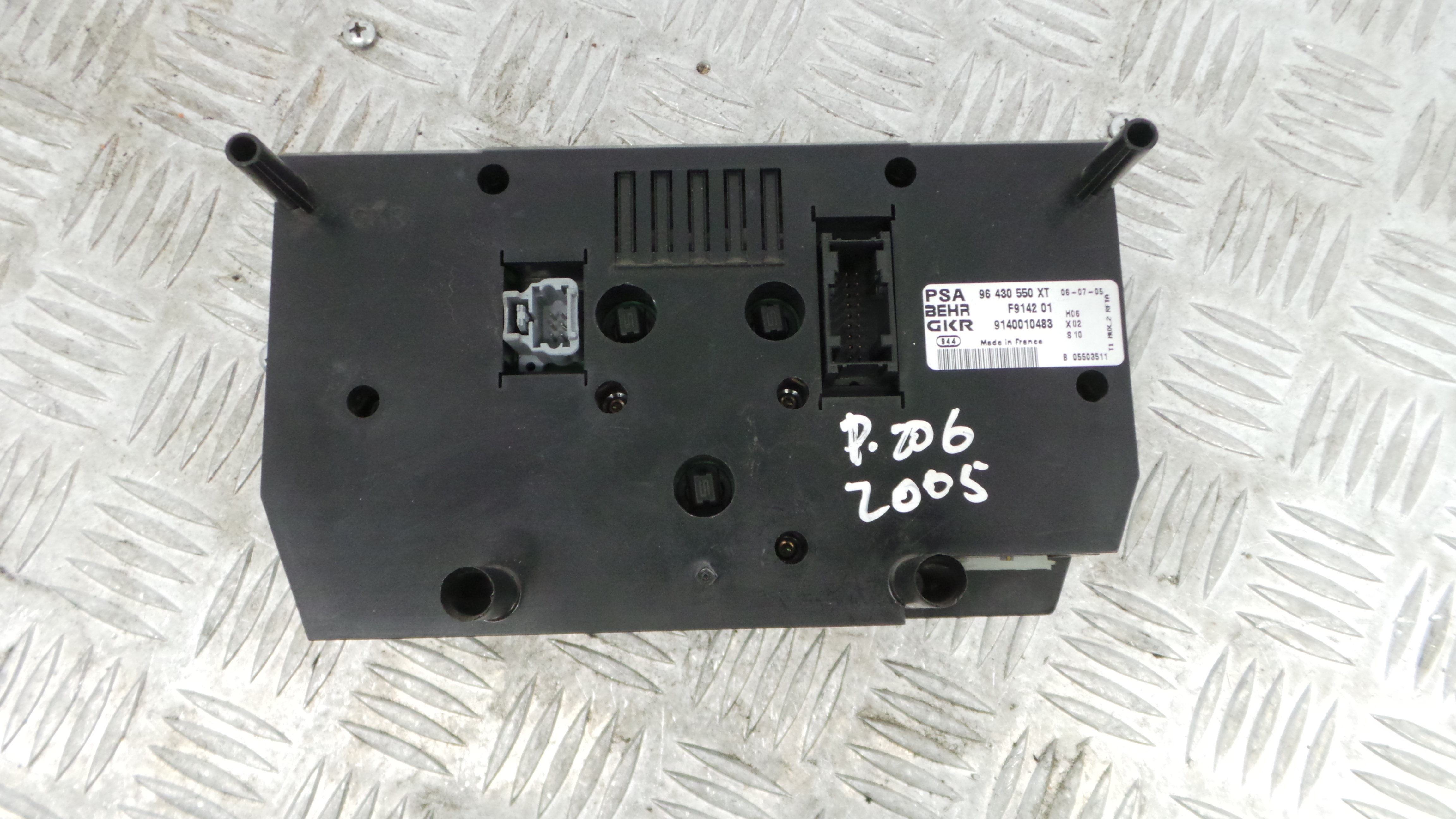 Comando da Sofagem / Climatronic 96430550XT - PEUGEOT 206 Hatchback (2A/C)-36593196