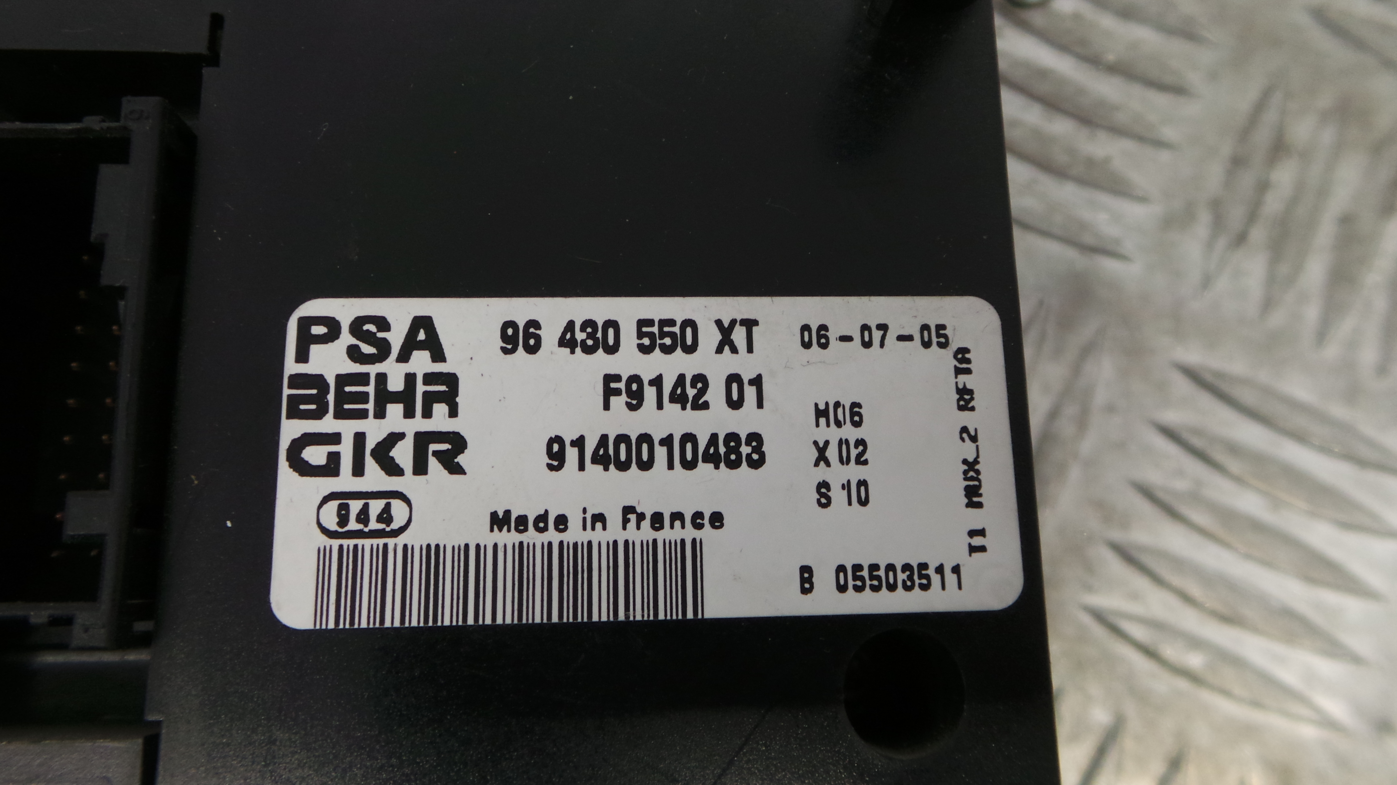 Comando da Sofagem / Climatronic 96430550XT - PEUGEOT 206 Hatchback (2A/C)-36593196