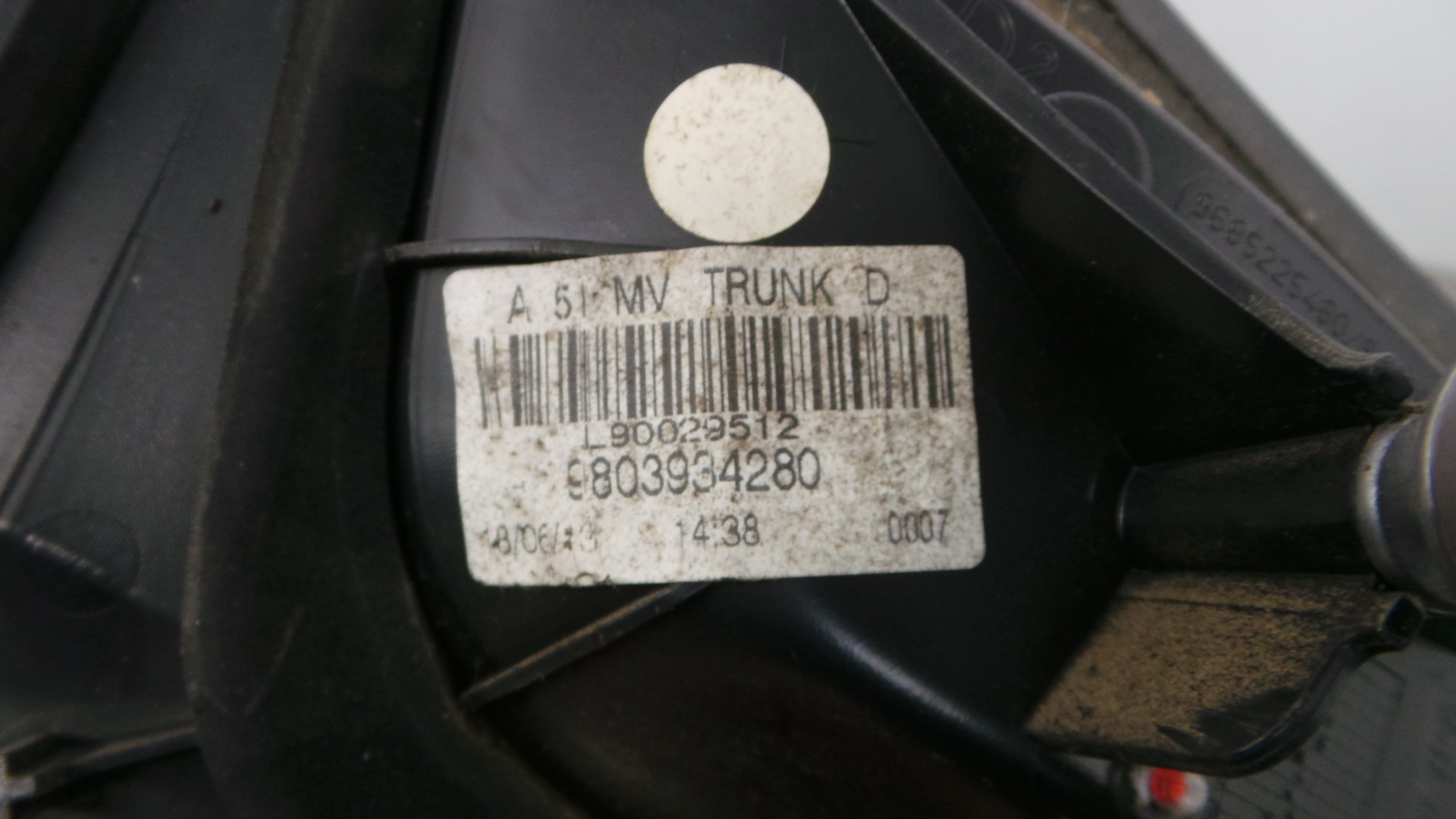 Farolim Mala Trás Dto 9803934280 - CITROËN C3 II (SC_)-36593453