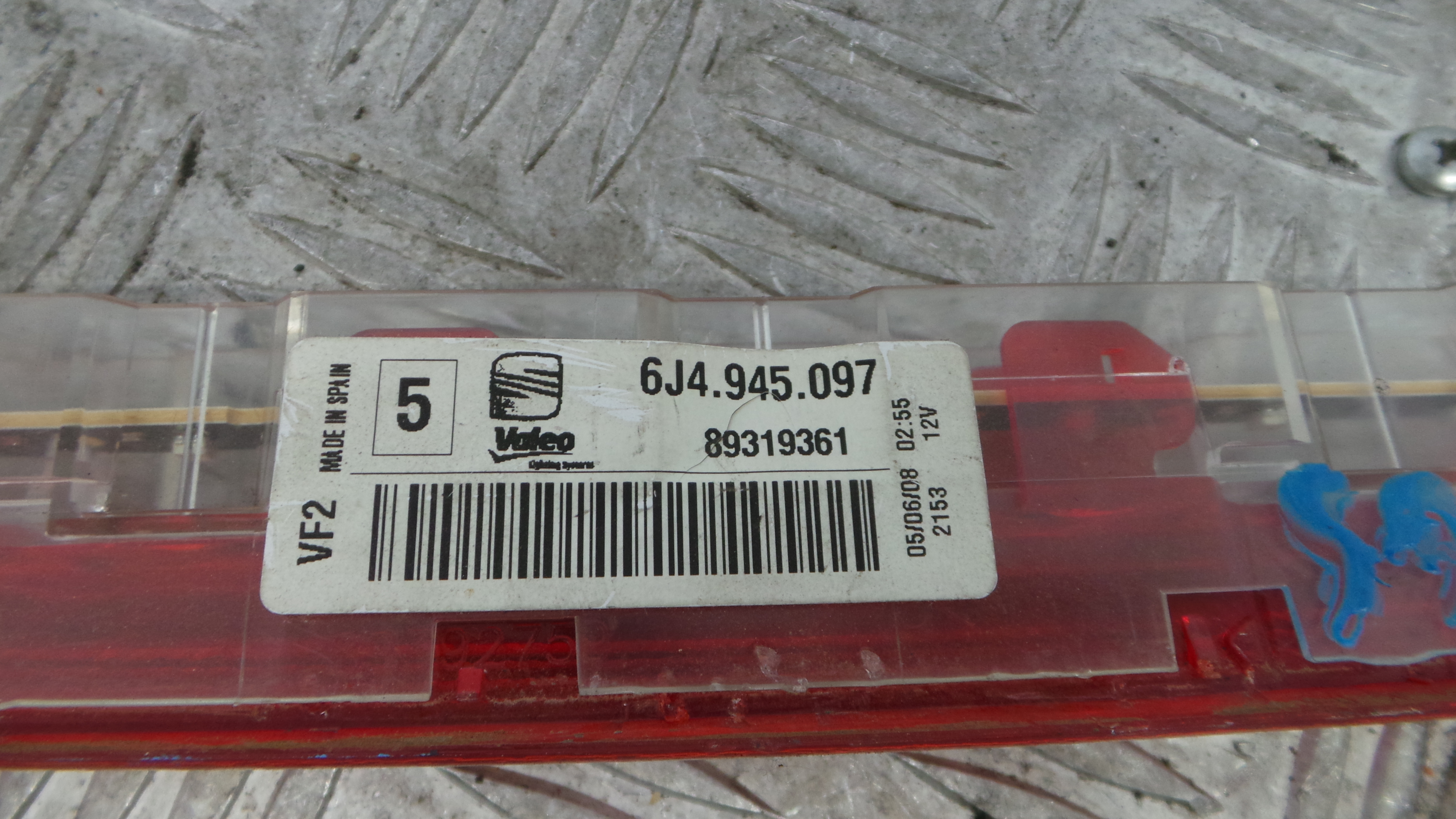Farolim Stop Central / Luz de Stop Adicional 6J4945097 - SEAT IBIZA IV (6J5, 6P1), IBIZA Mk IV (6J5,-36598996