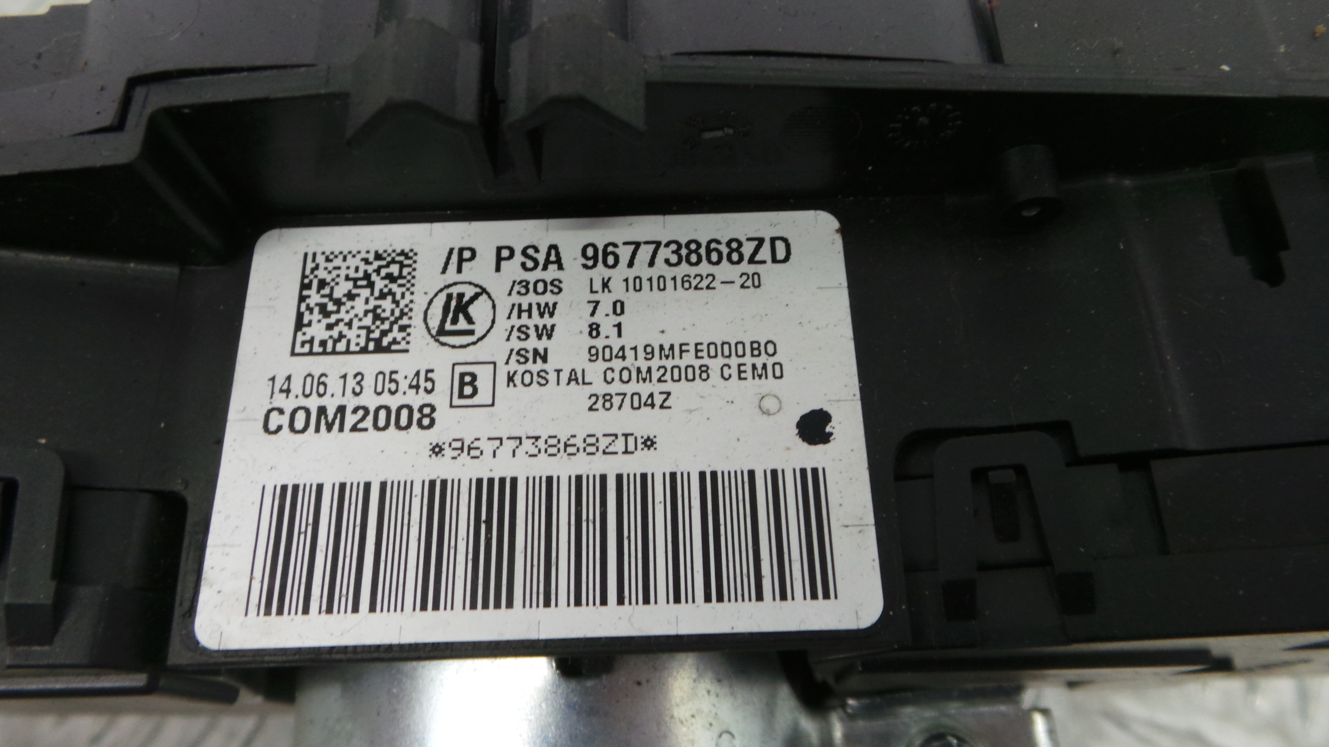 Fita de Airbags 96773868ZD - CITROËN C3 II (SC_)-36609644