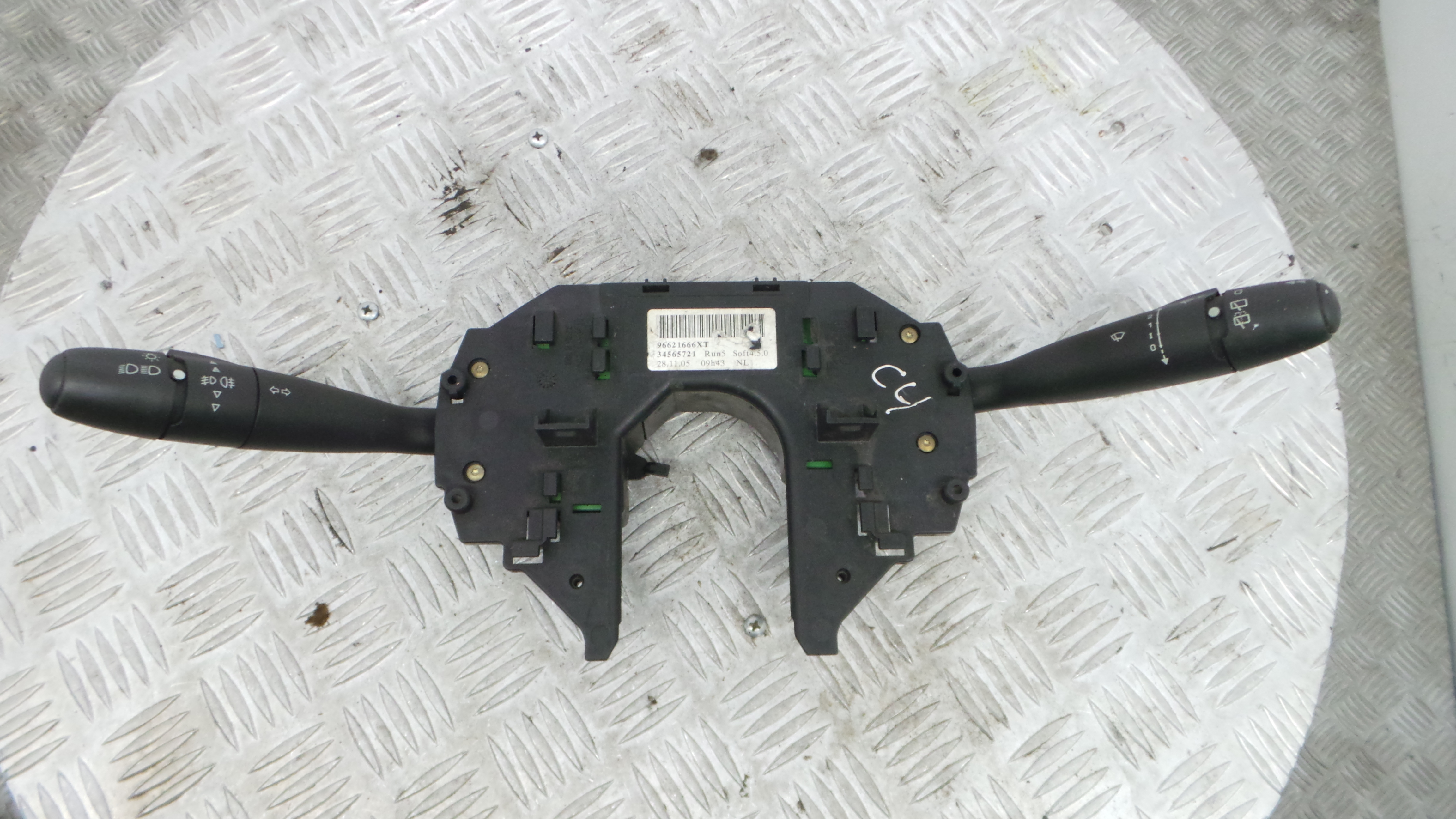 Manete / Comando dos Piscas 96621666XT - CITROËN C4 I (LC_)-36610199