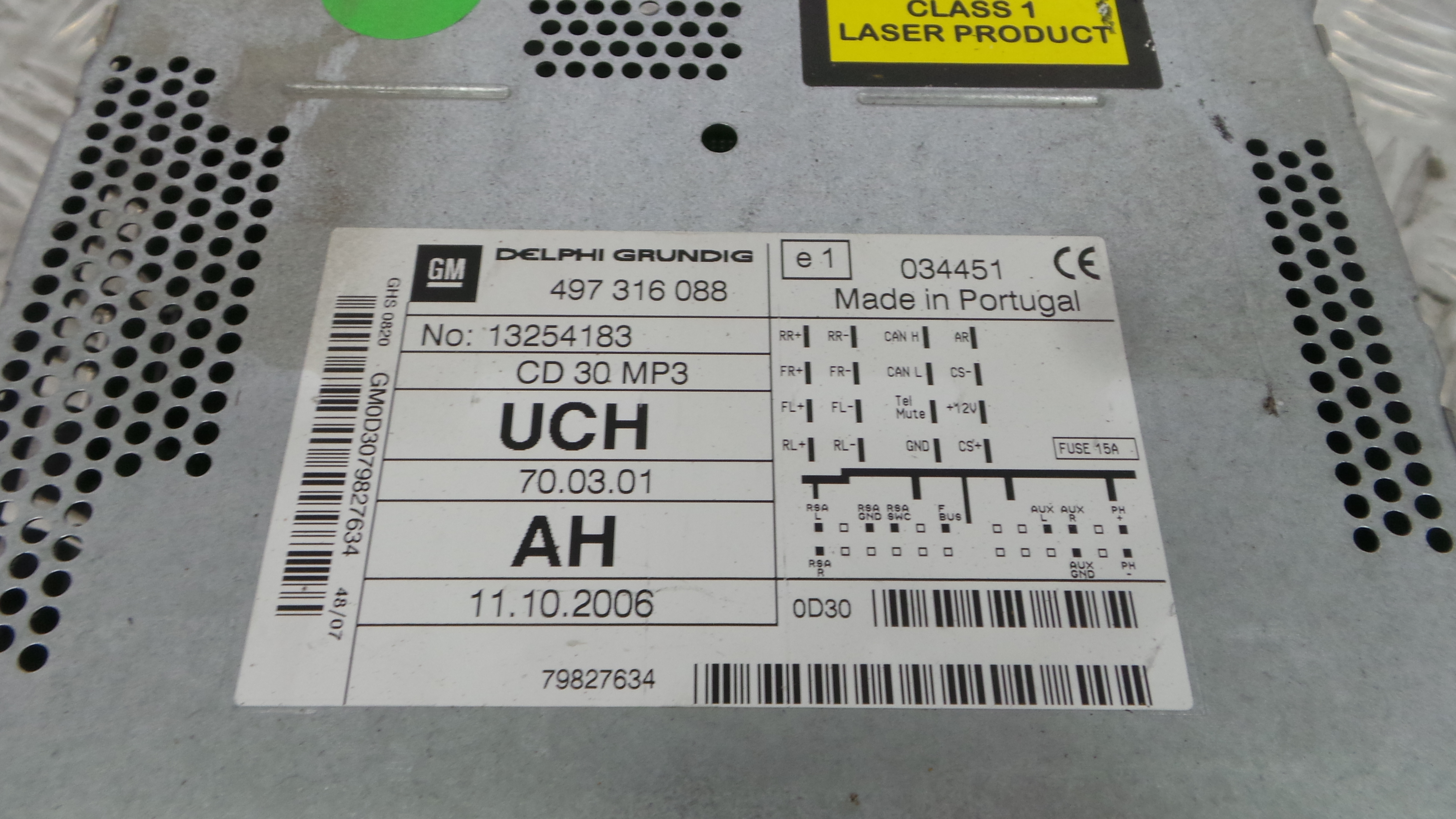 Auto-rádios 13254183 - OPEL CORSA D (S07)-36616864