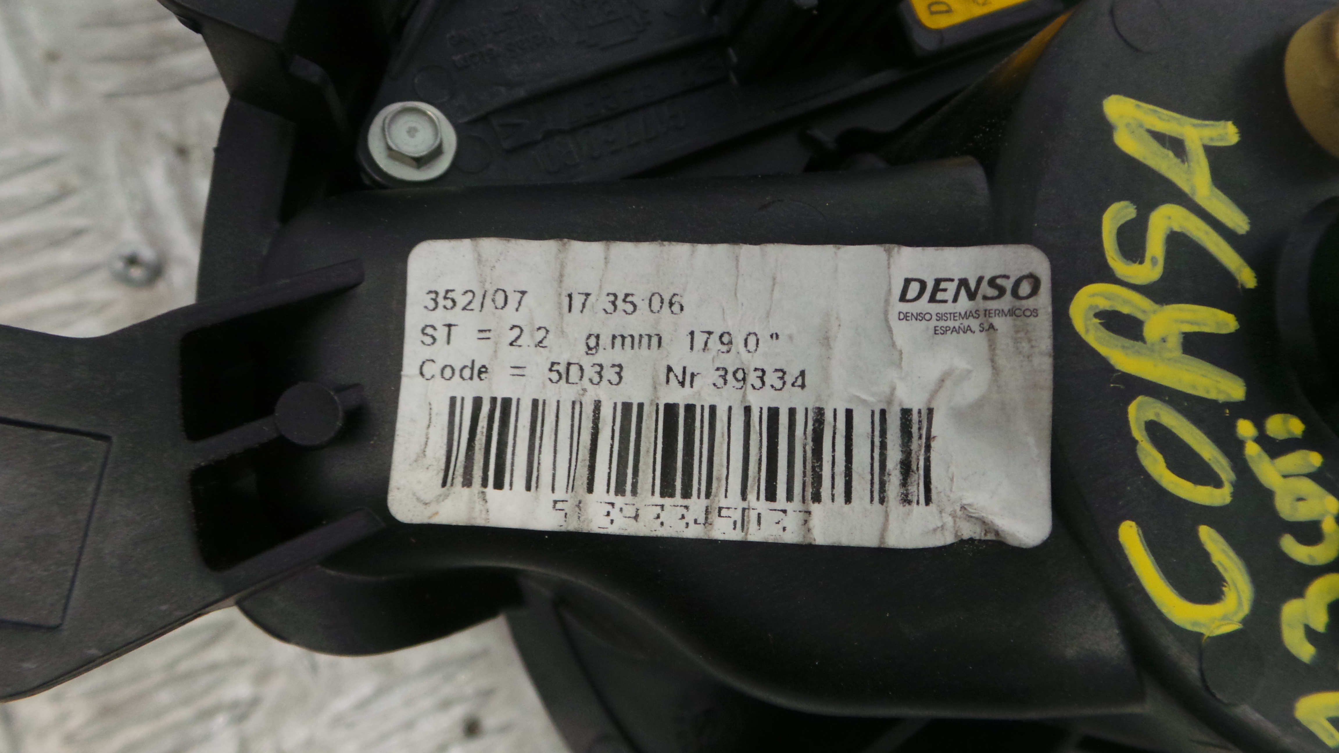 Motor da Chauffage / Motor de Sofagem 51393345033 - OPEL CORSA D (S07)-36616876