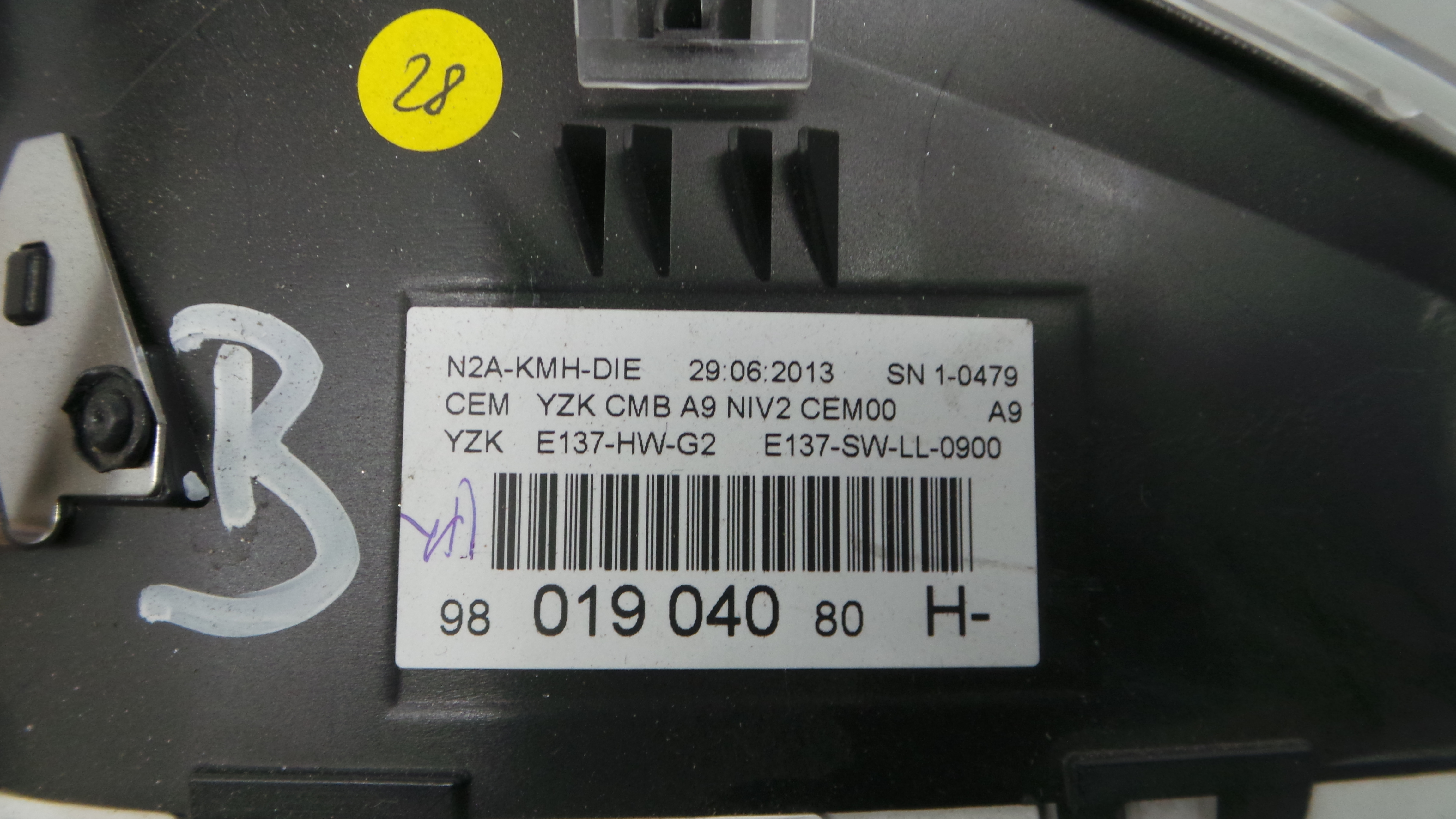 Quadrante 9801904080 - PEUGEOT 208 I (CA_, CC_)-36636446