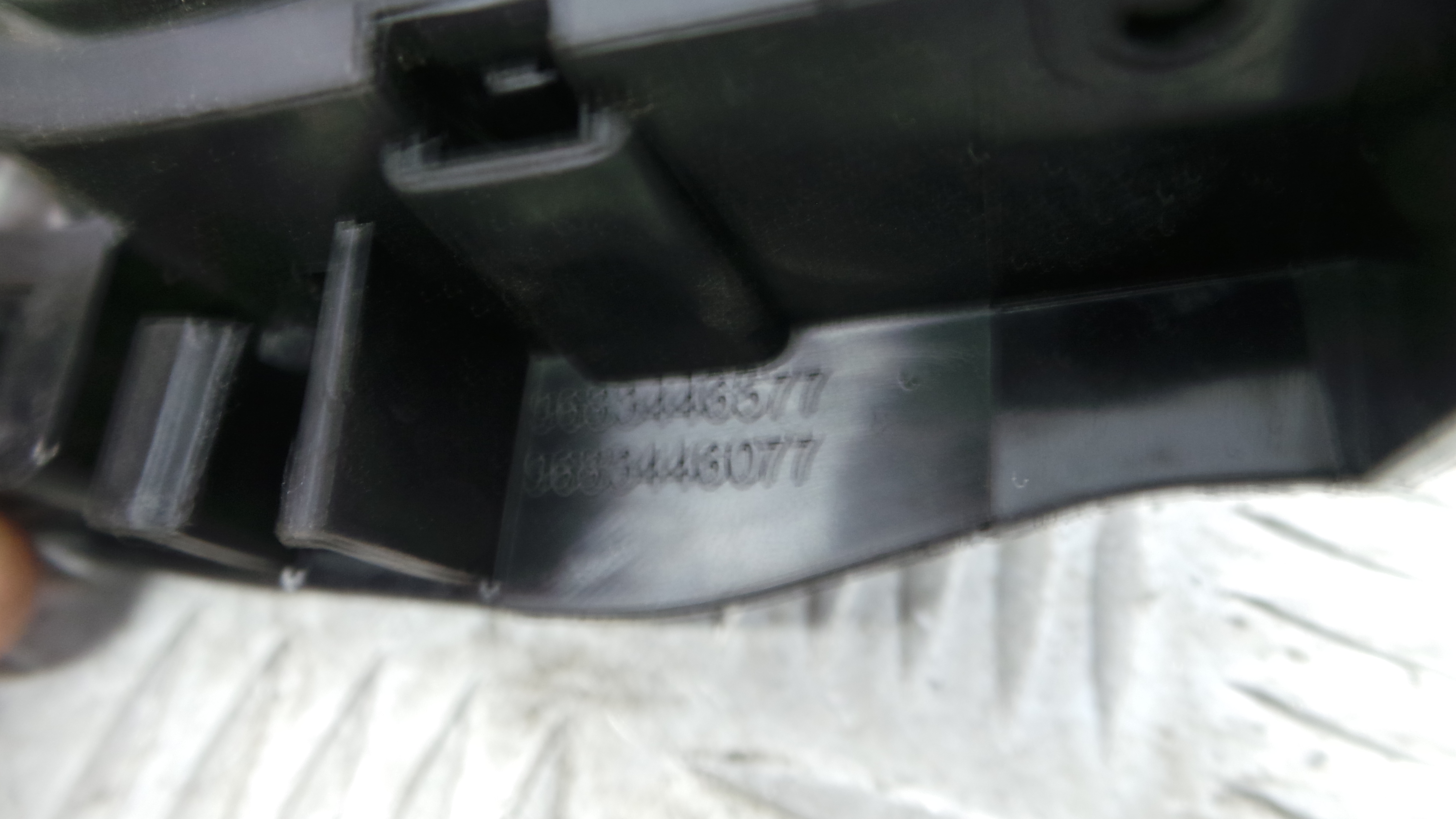 Puxador Interior Frente Direita 9683446577 - CITROËN C3 II (SC_)-36640522