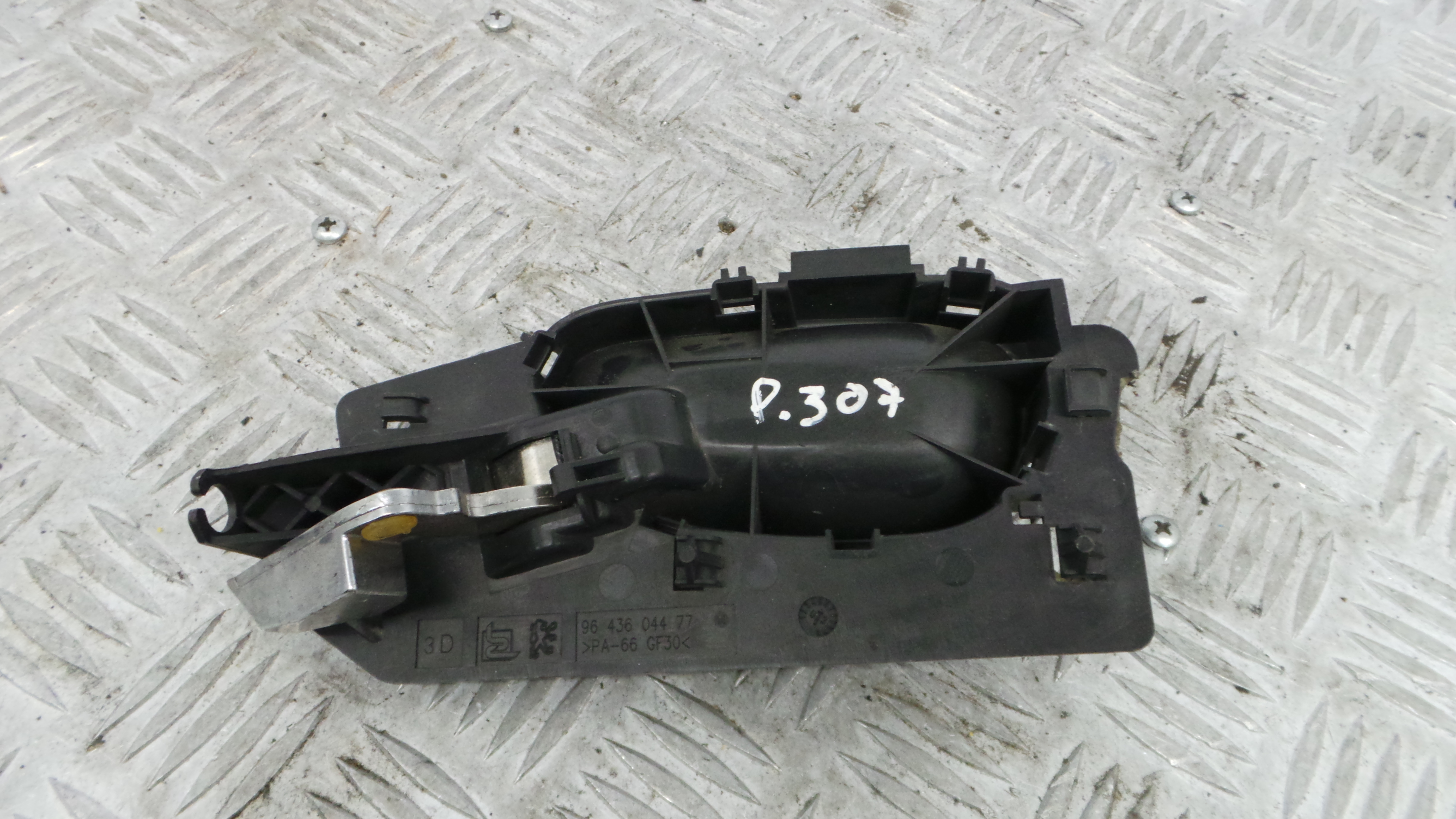Puxador Interior Frente Direita 9643604477 - PEUGEOT 307 (3A/C)-36640768