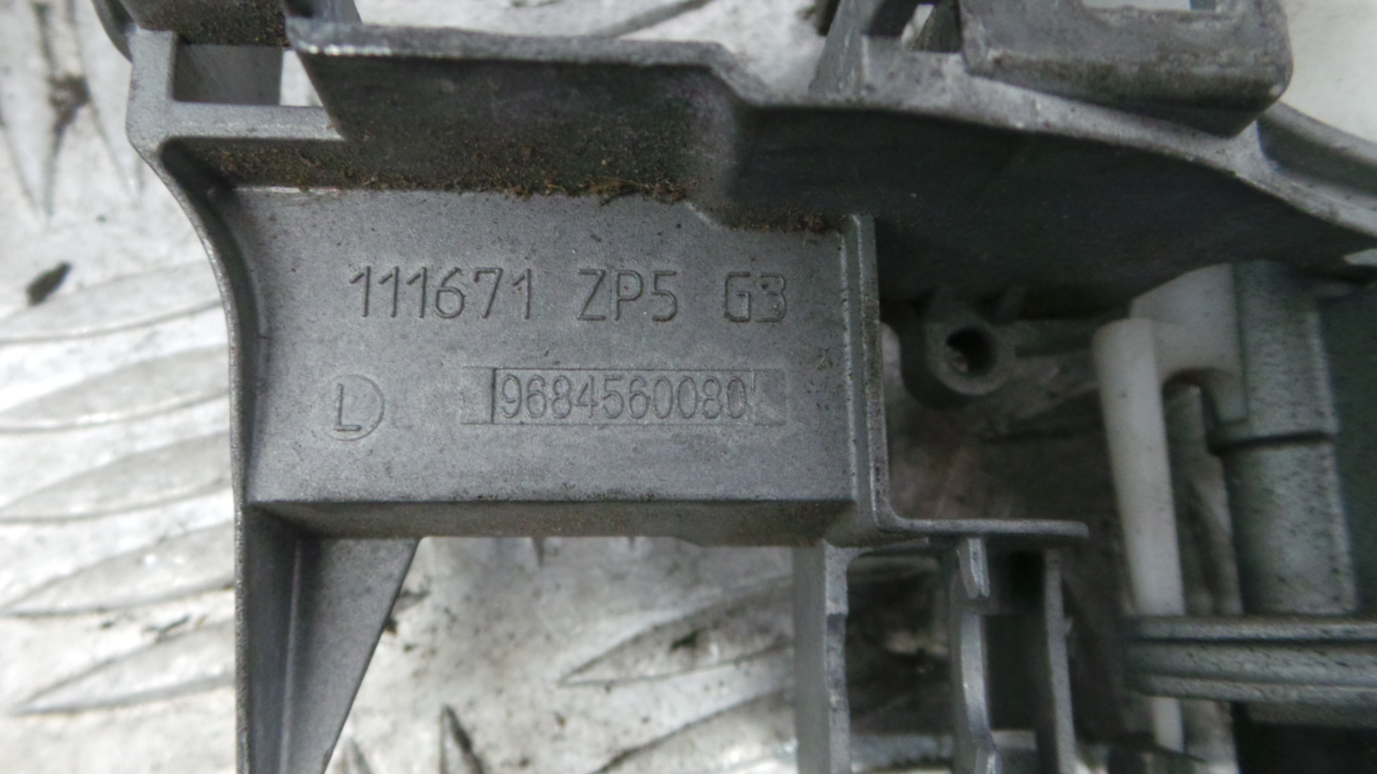 Puxador Exterior Trás esquerdo 9684560080 - CITROËN C3 II (SC_)-36647450