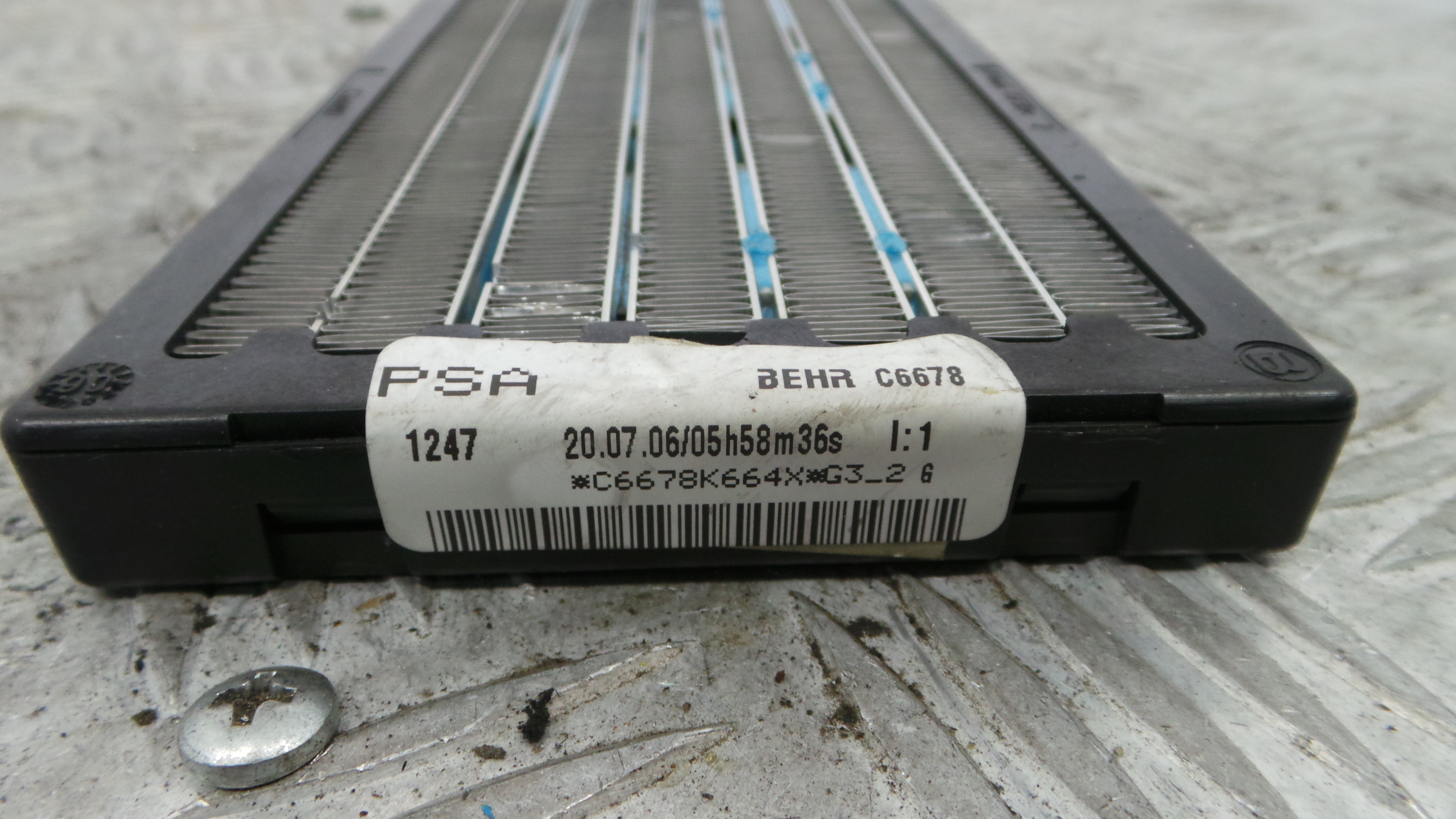 Radiador da Chaufagem / Sofagem C6678 - PEUGEOT 307 (3A/C)-36652461