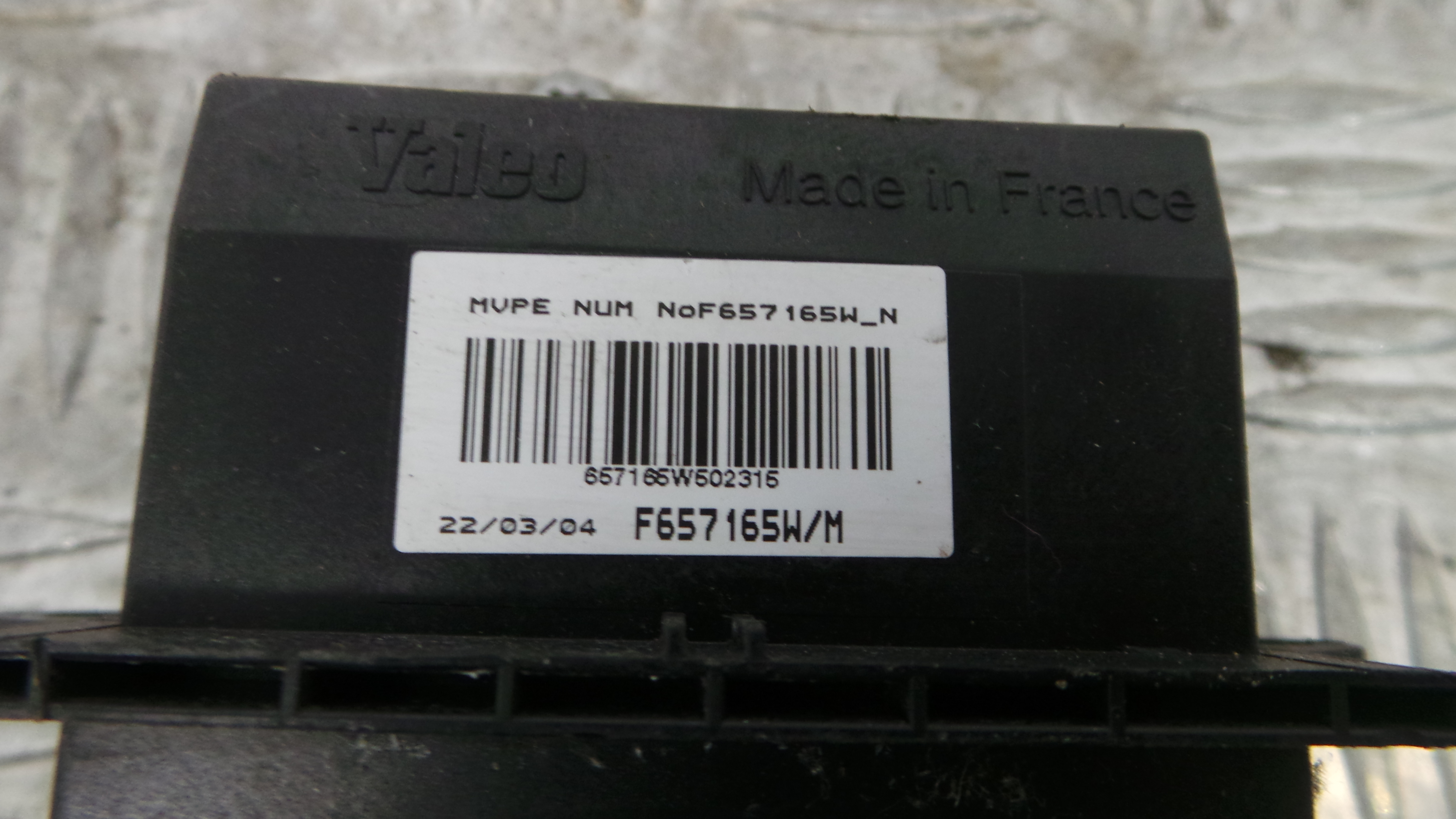 Resistência Ventilador Do Habitáculo F657165W/M - CITROËN C3 Pluriel (HB_)-36652511