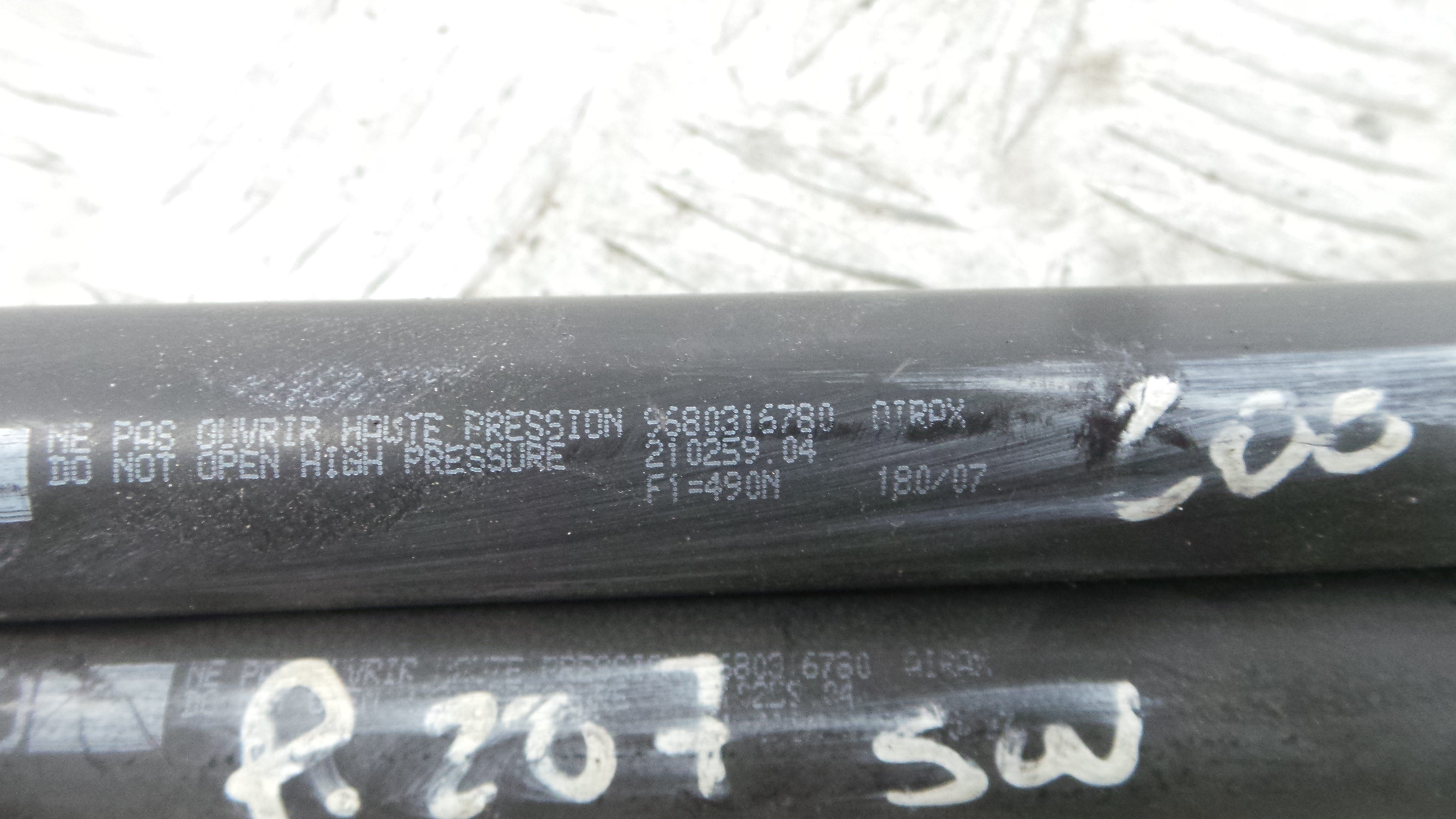 Amortecedor da Mala 9680316780 - PEUGEOT 207 SW (WK_)-36661242