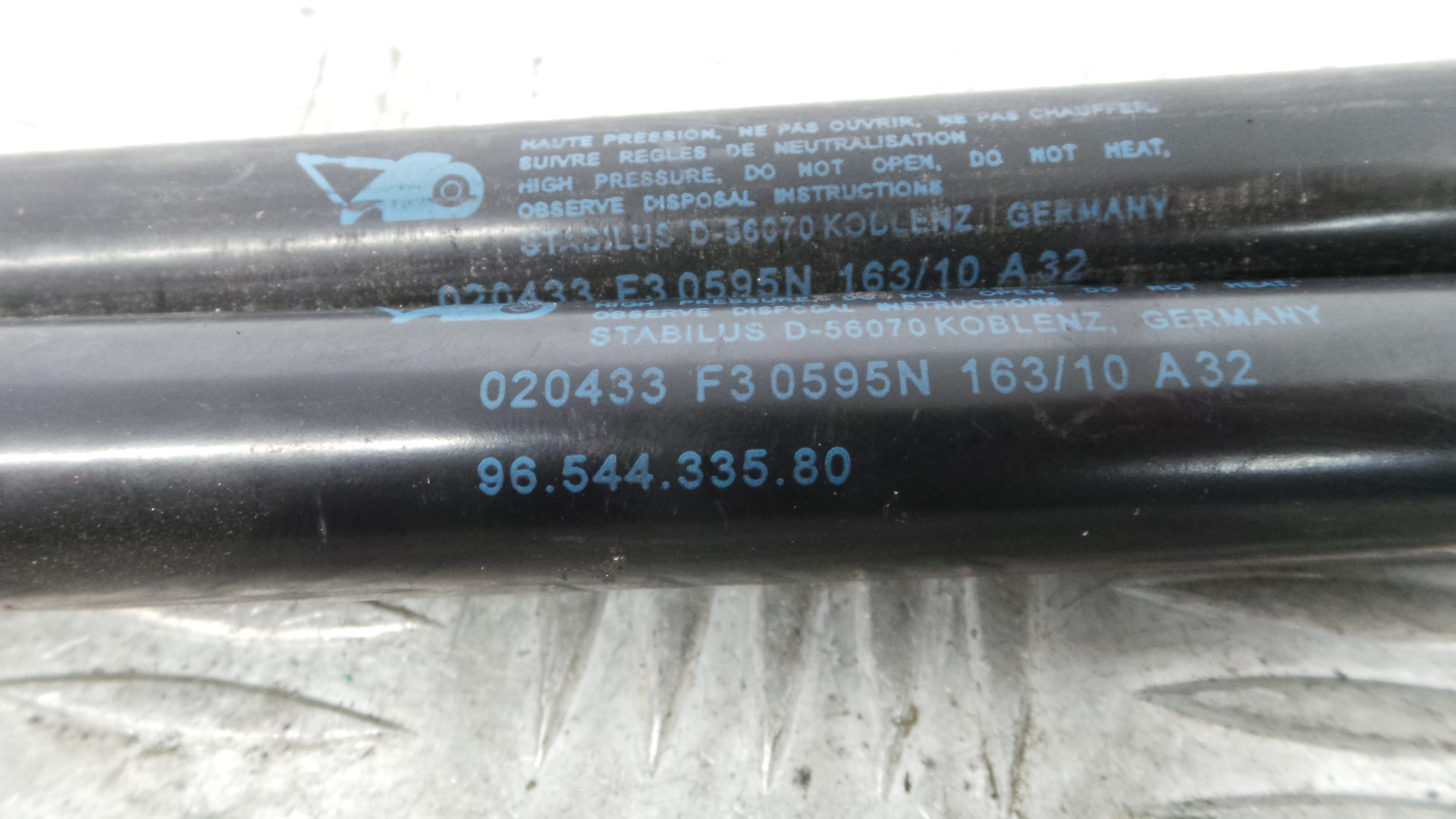 Amortecedor da Mala 9654433580 - CITROËN C4 PICASSO I Veículo multiuso (UD_)-36661303