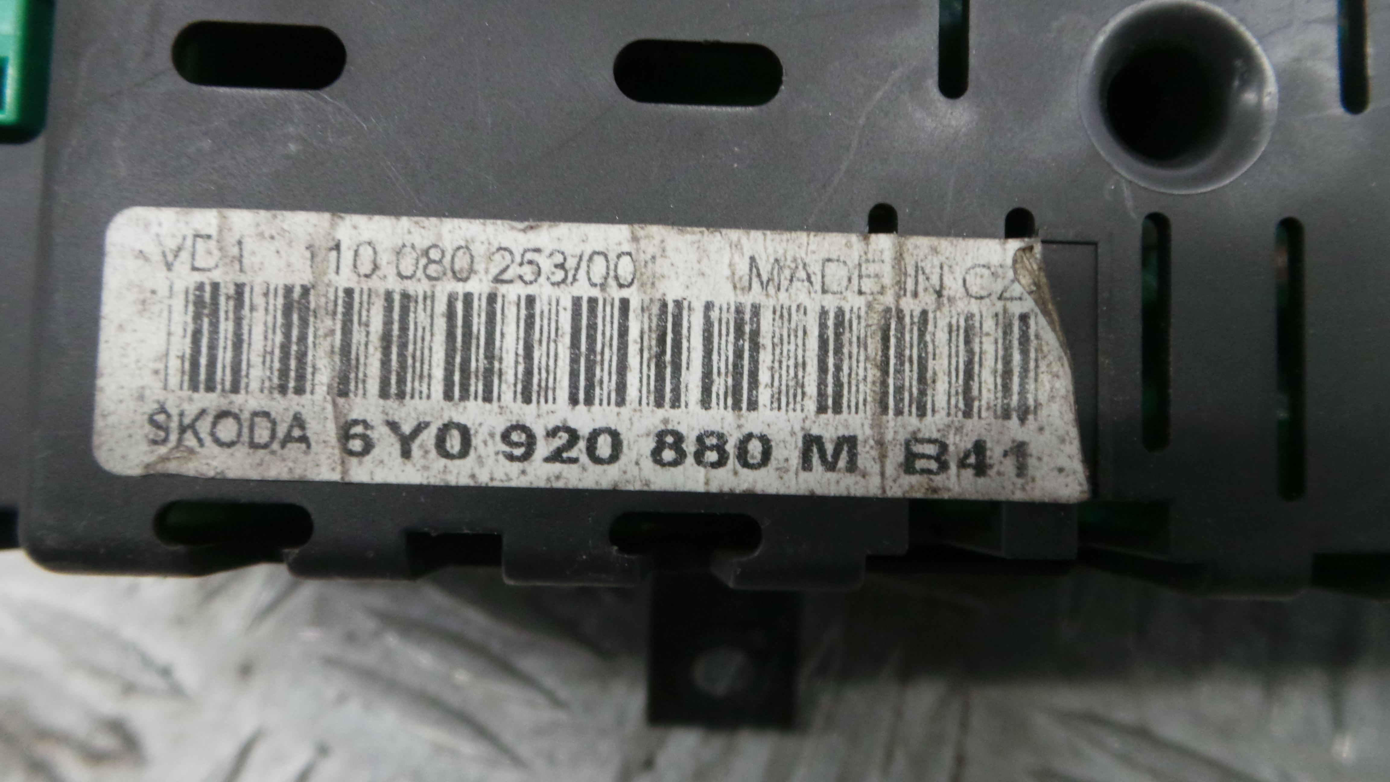 Quadrante 6Y0920880M - SKODA FABIA I (6Y2)-36679409