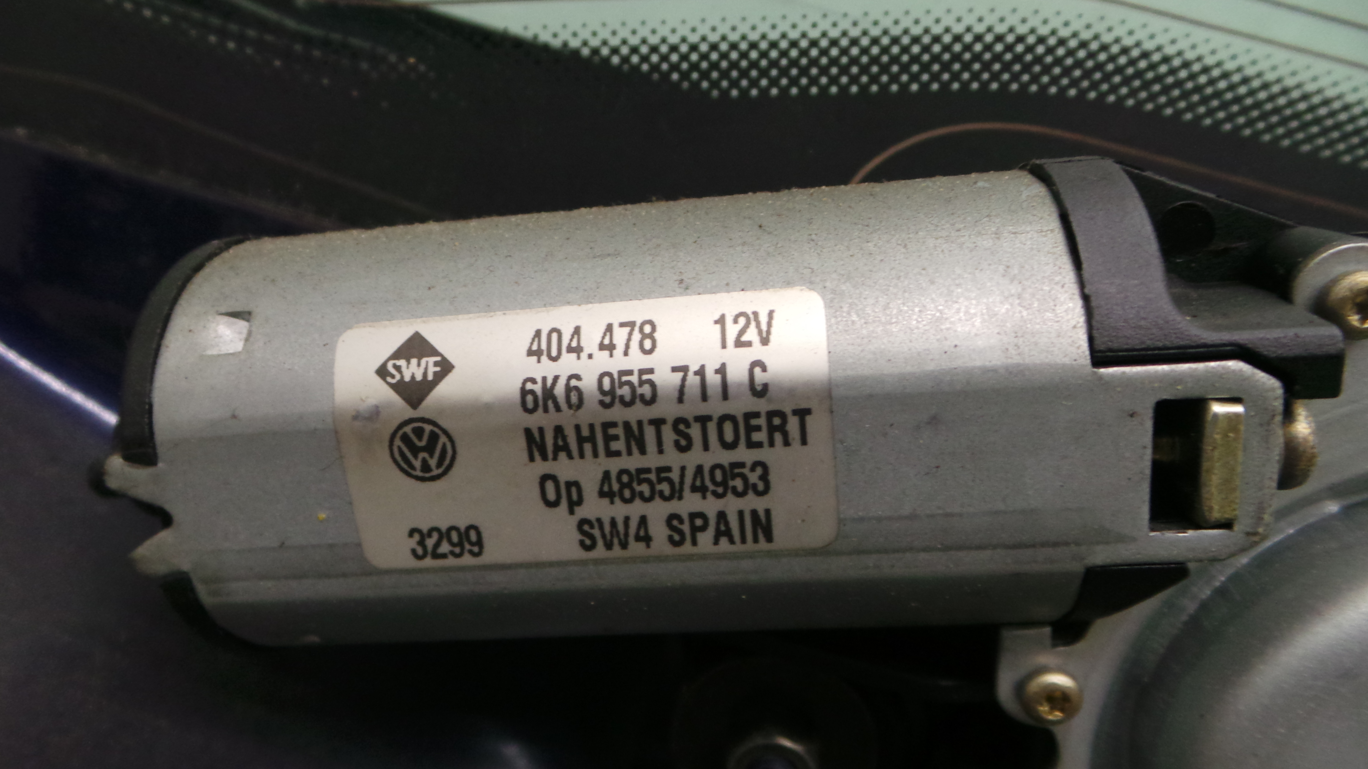 Motor Limpa Vidros Trás 6K6955711C - SEAT IBIZA II (6K1), IBIZA Mk II (6K1)-36685128