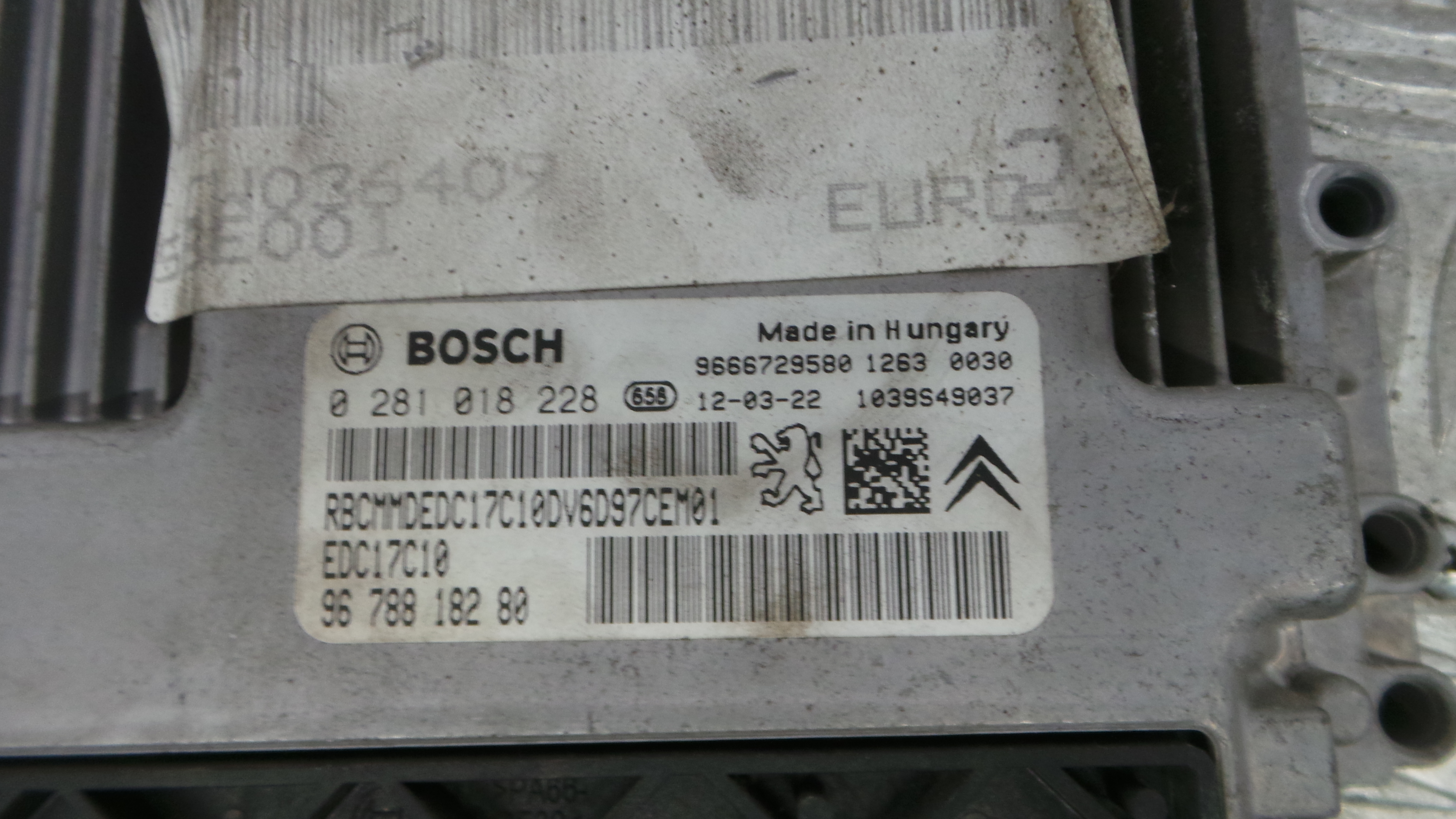 Centralina do Motor 9678818280 - PEUGEOT 208 I (CA_, CC_)-36686013