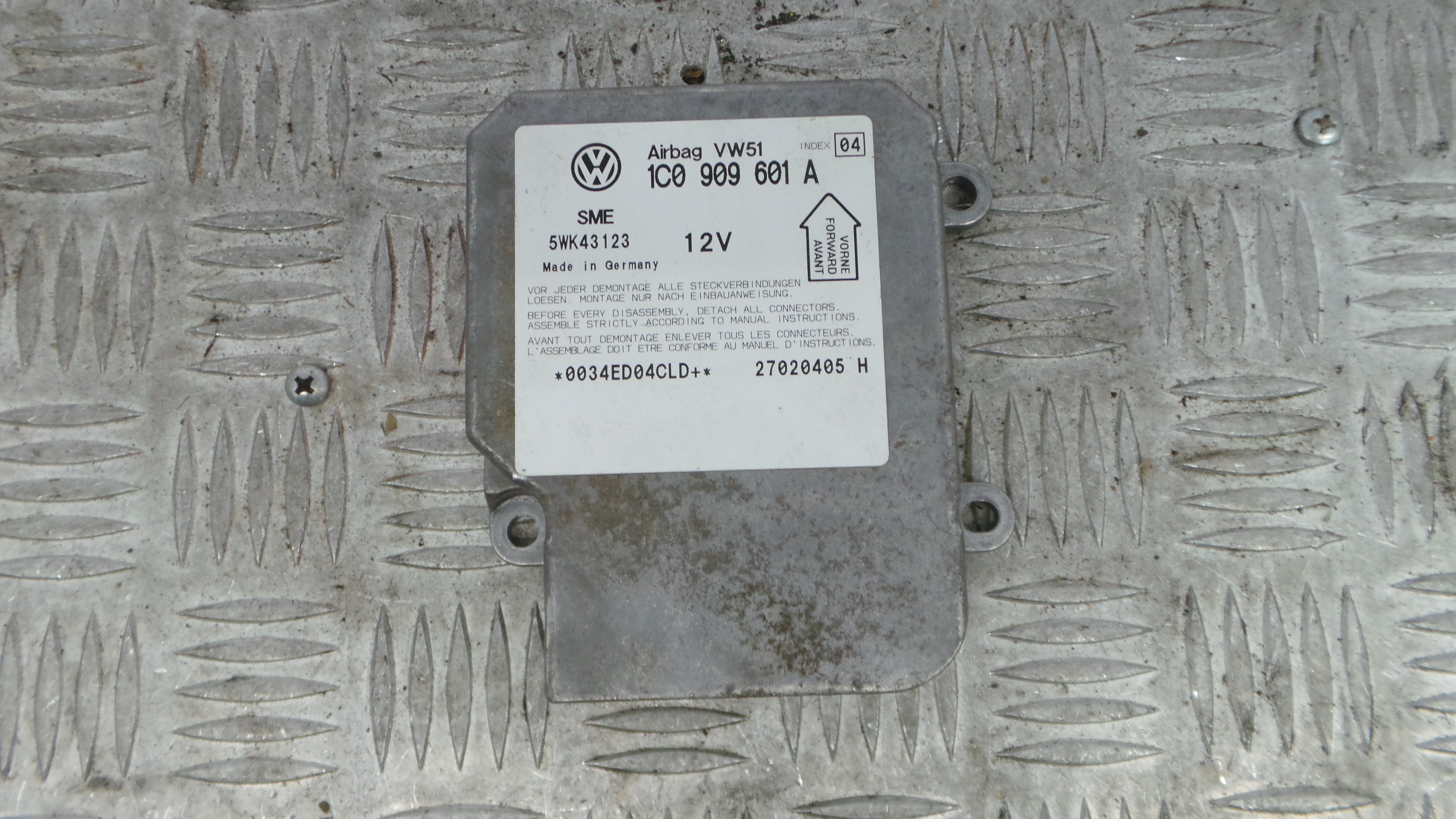 Centralina de Airbags 1C0909601A - SKODA FABIA I (6Y2)-36691348 Centralina de Airbags 1C0909601A - SKODA FABIA I (6Y2)-36691348