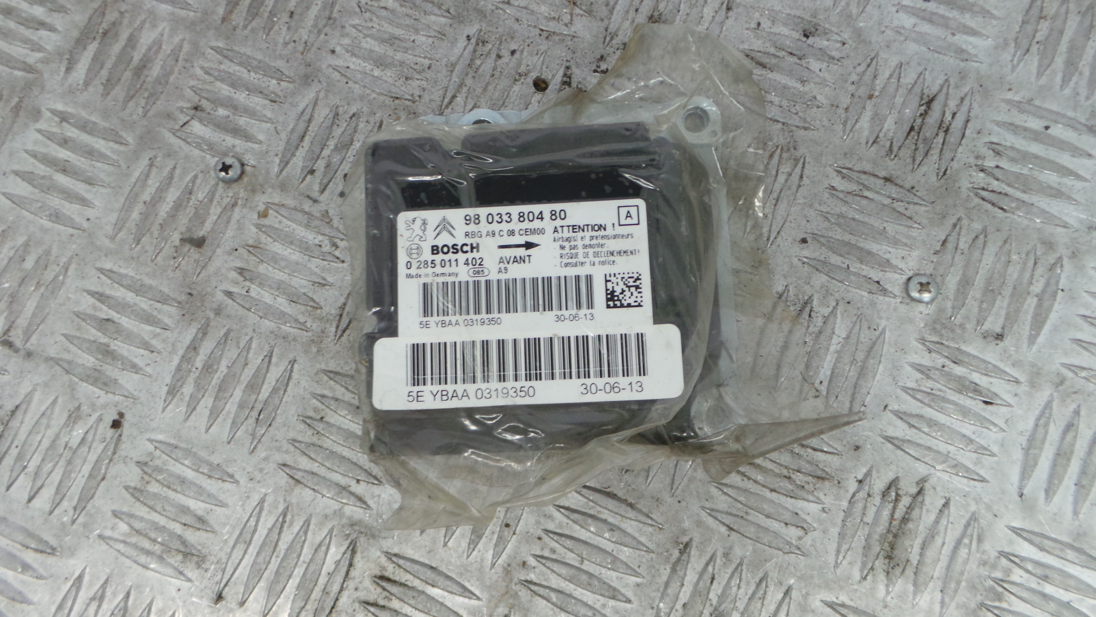 Centralina de Airbags 9803380480 - PEUGEOT 208 I (CA_, CC_)-36691351 Centralina de Airbags 9803380480 - PEUGEOT 208 I (CA_, CC_)-36691351