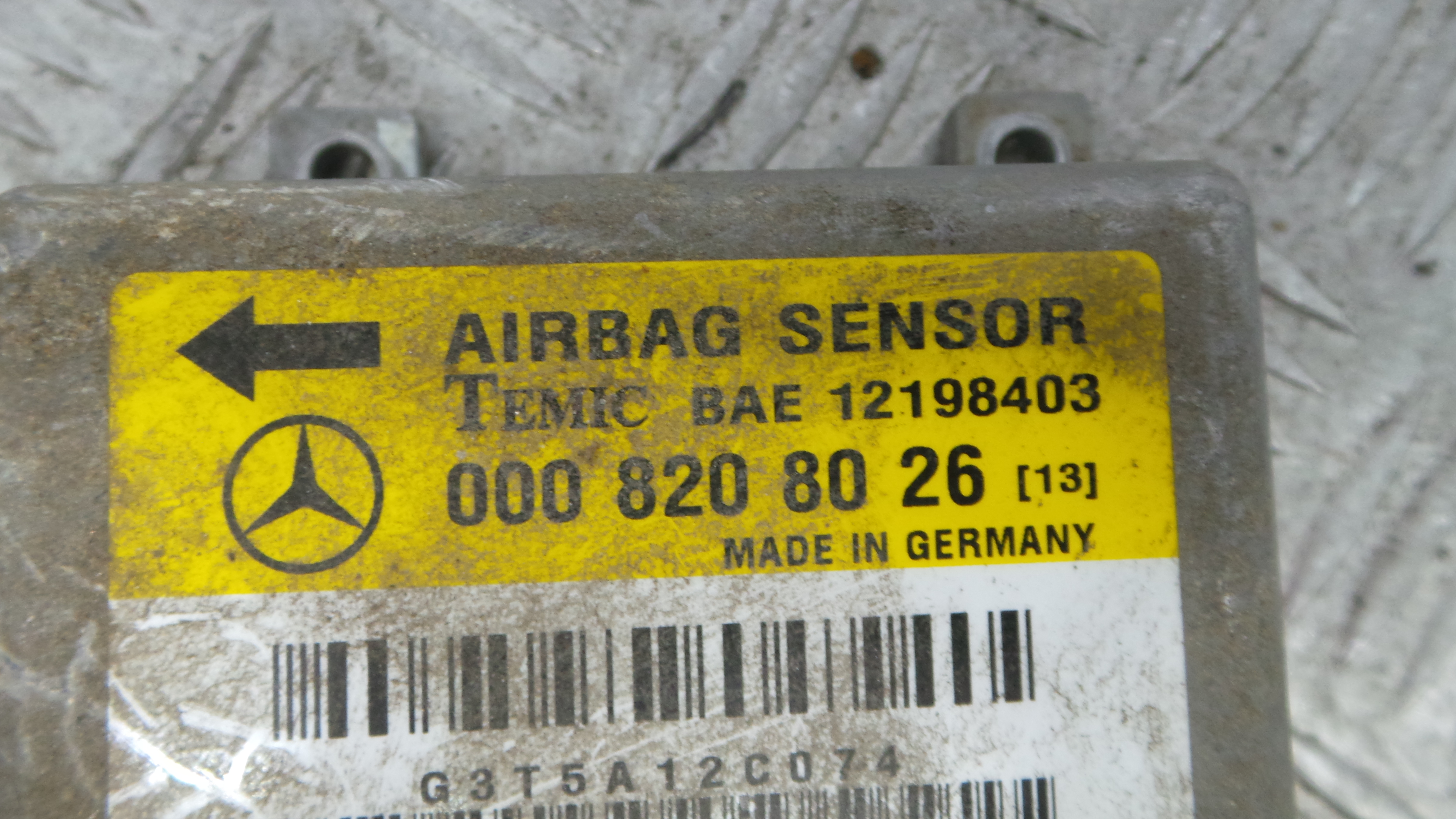 Centralina de Airbags 0008208026 - MERCEDES-BENZ C-CLASS (W202)-36691360