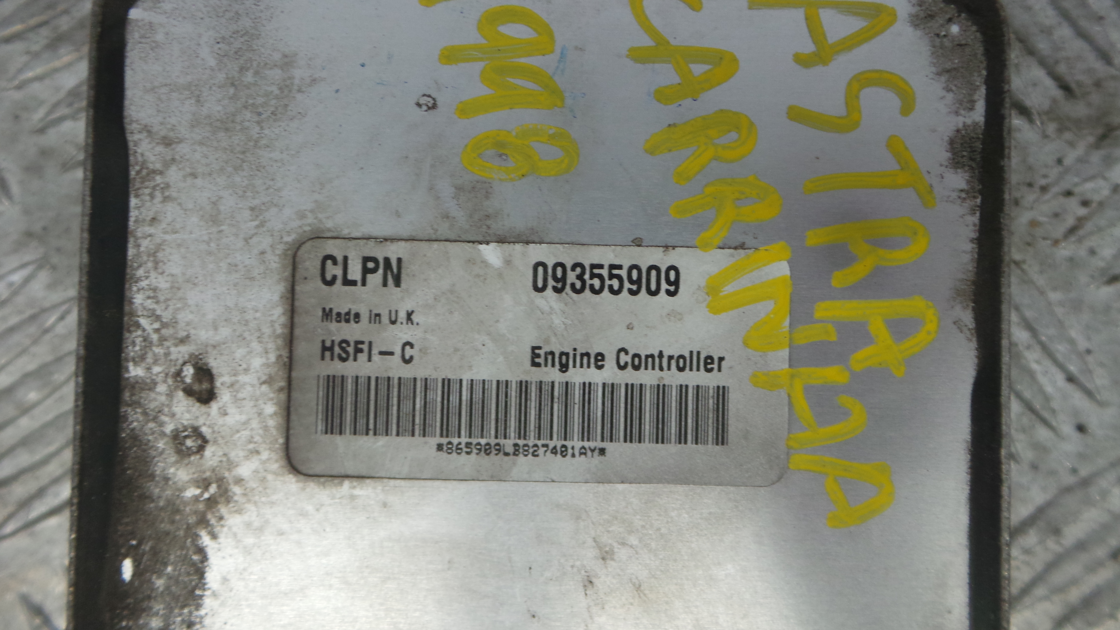 Centralina do Motor 09355909 - OPEL ASTRA G Combi (T98)-36691372