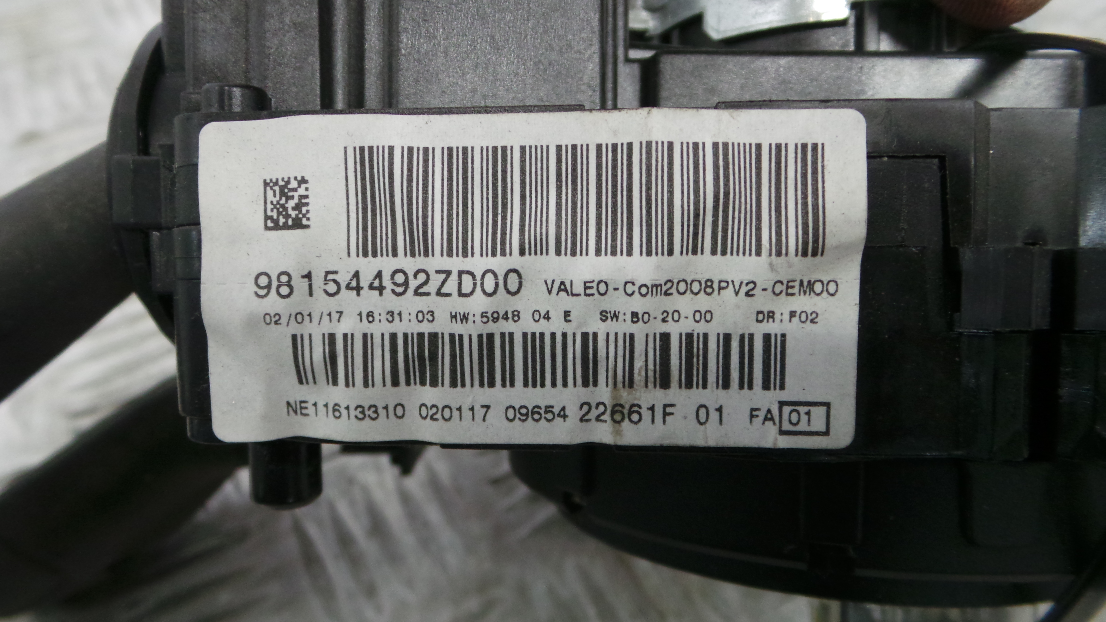 Fita de Airbags 98154492ZD - PEUGEOT 208 I (CA_, CC_)-36692278