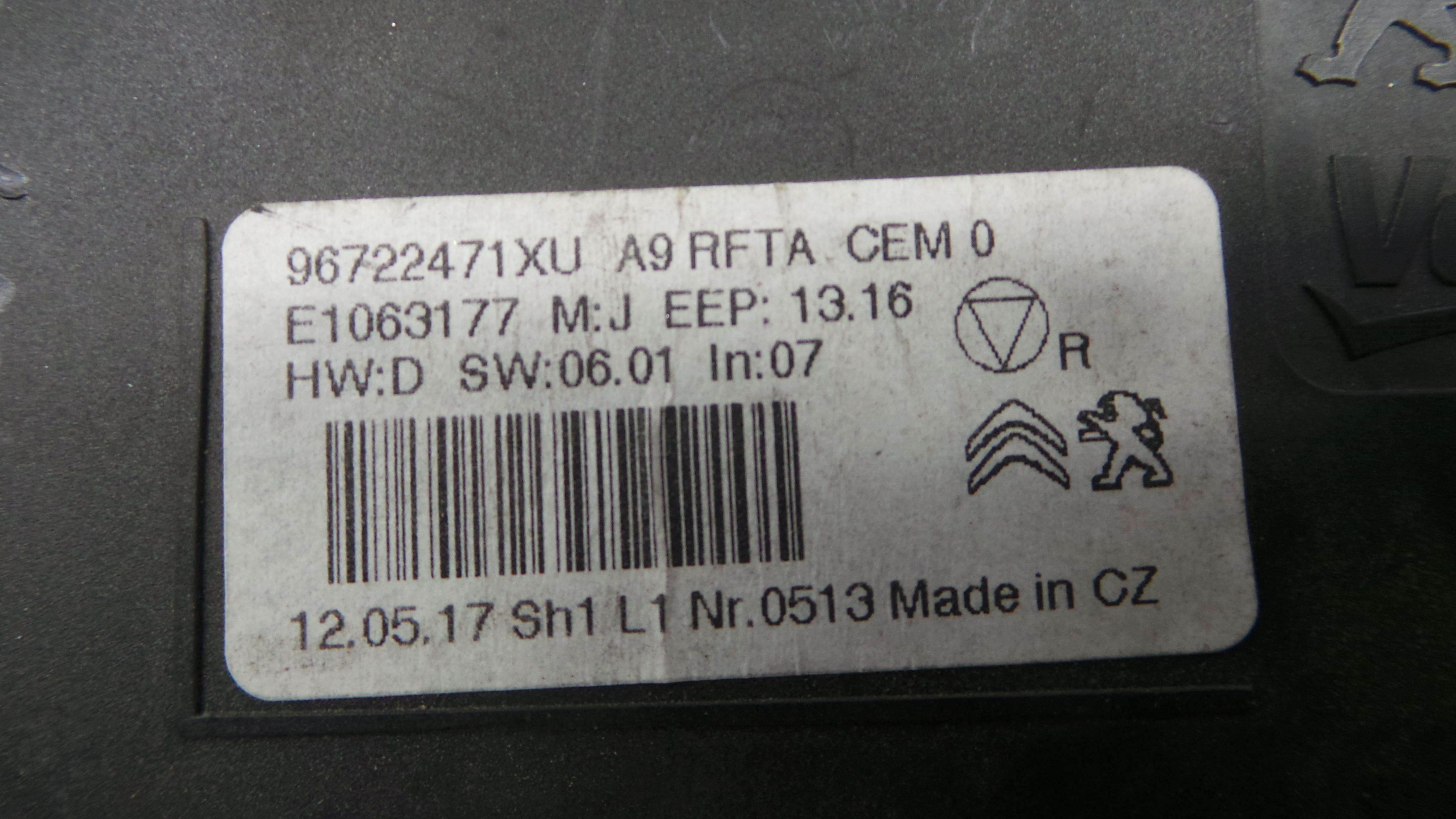 Comando da Sofagem / Climatronic 96722471XU - PEUGEOT 208 I (CA_, CC_)-36711609