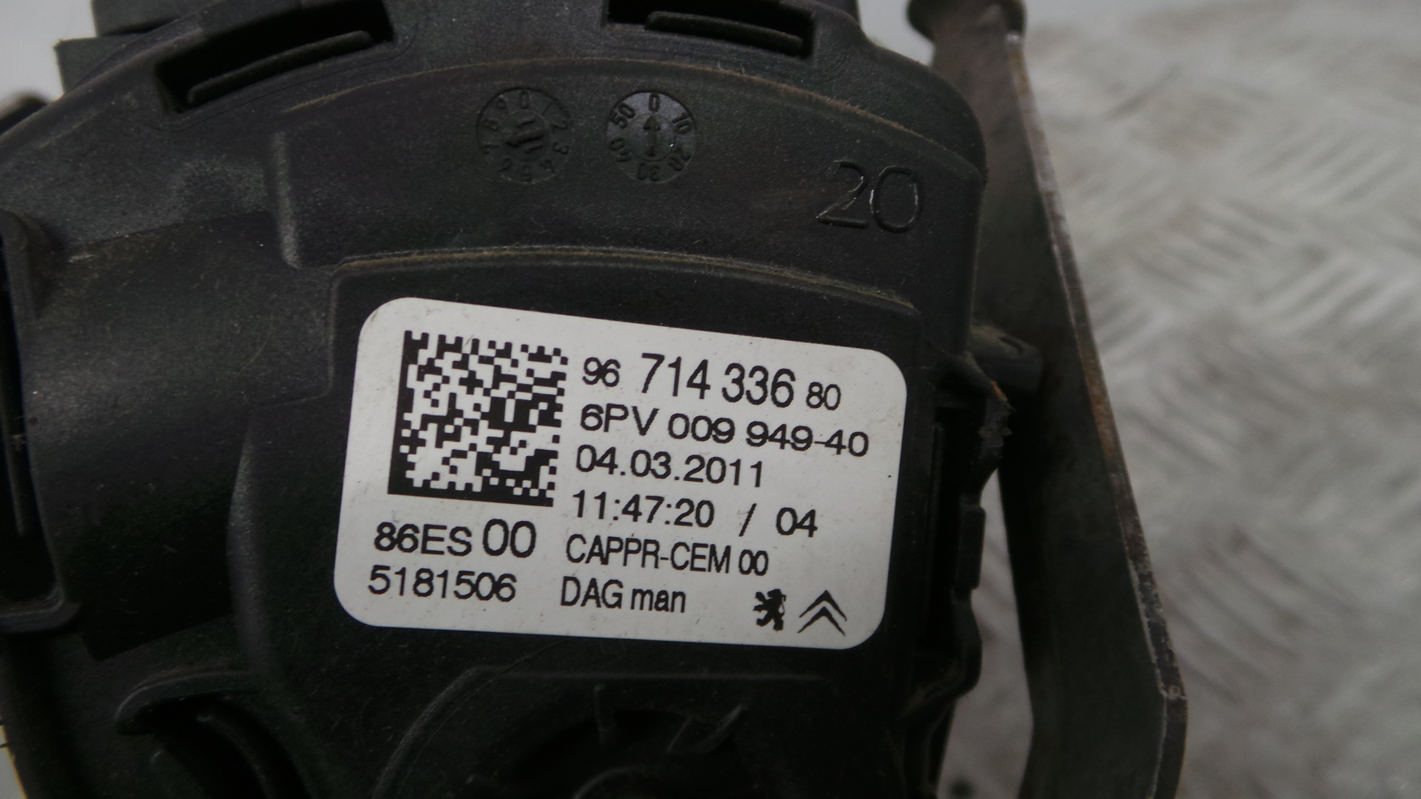 Pedal do Travão 4500CE - CITROËN C3 II (SC_)-36733199