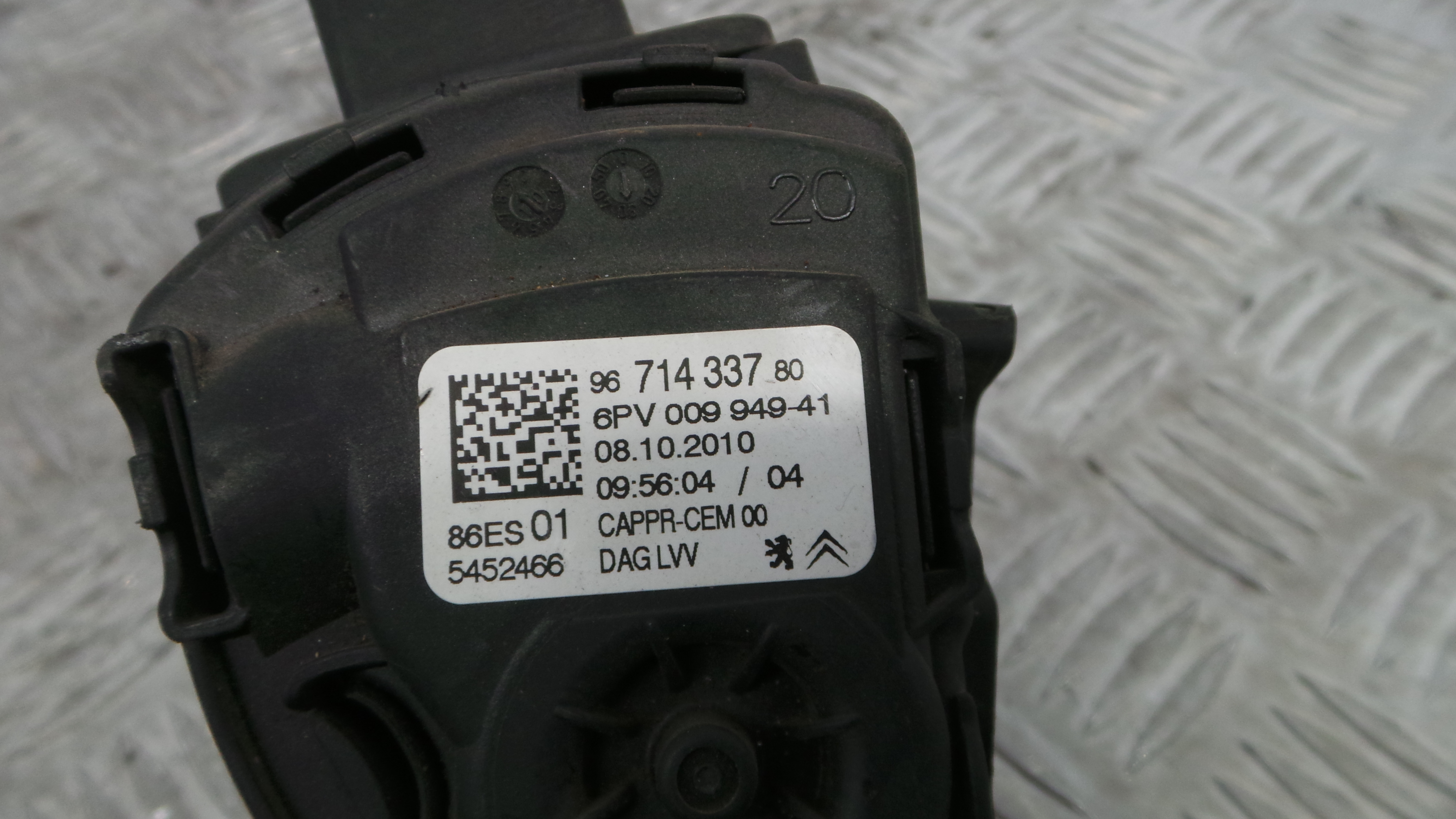 Pedal do Acelerador 9671433780 - PEUGEOT 207 (WA_, WC_), 207/207+ (WA_, WC_)-36741983