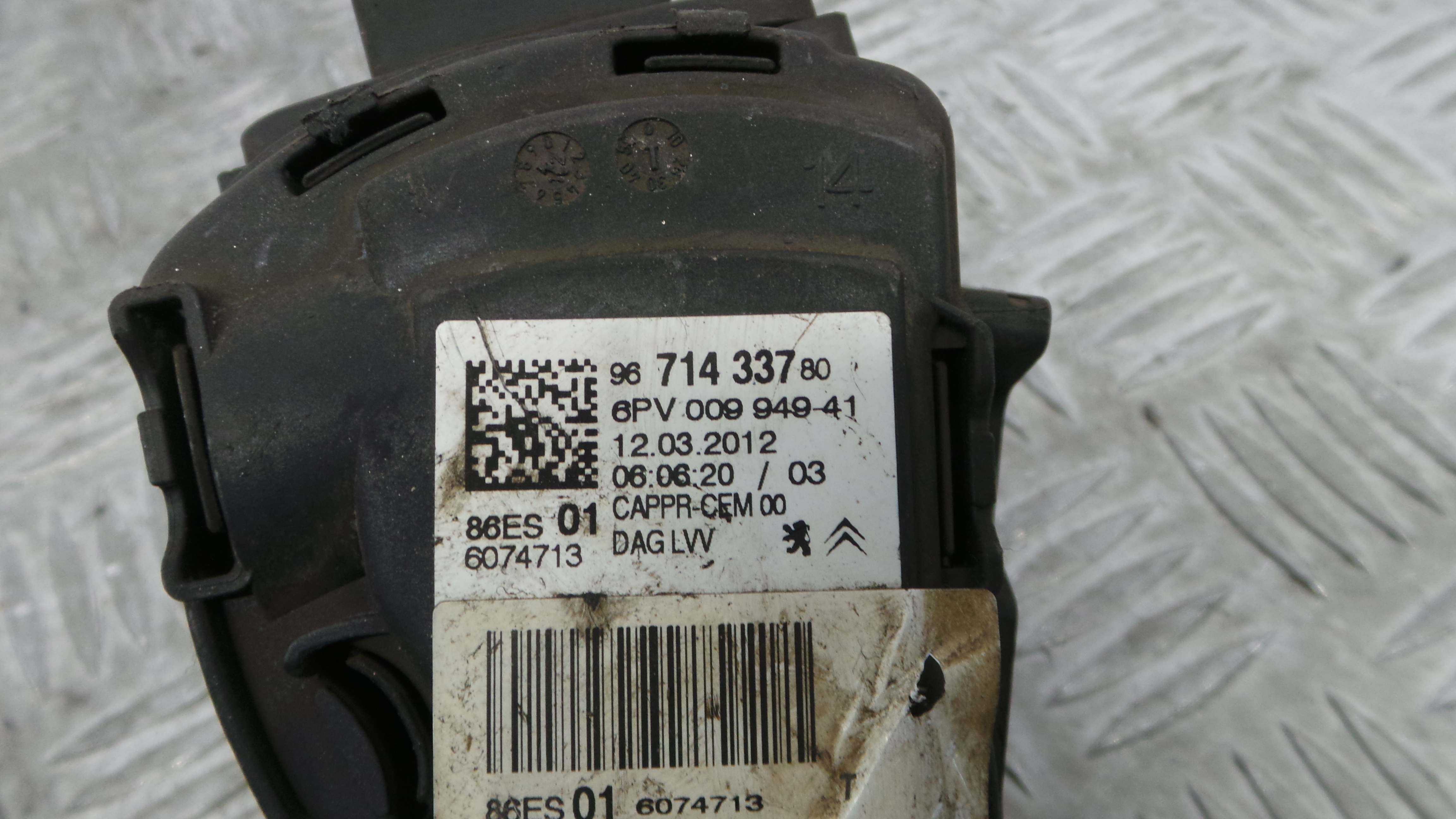 Pedal do Acelerador 9671433780 - PEUGEOT 208 I (CA_, CC_)-36741995