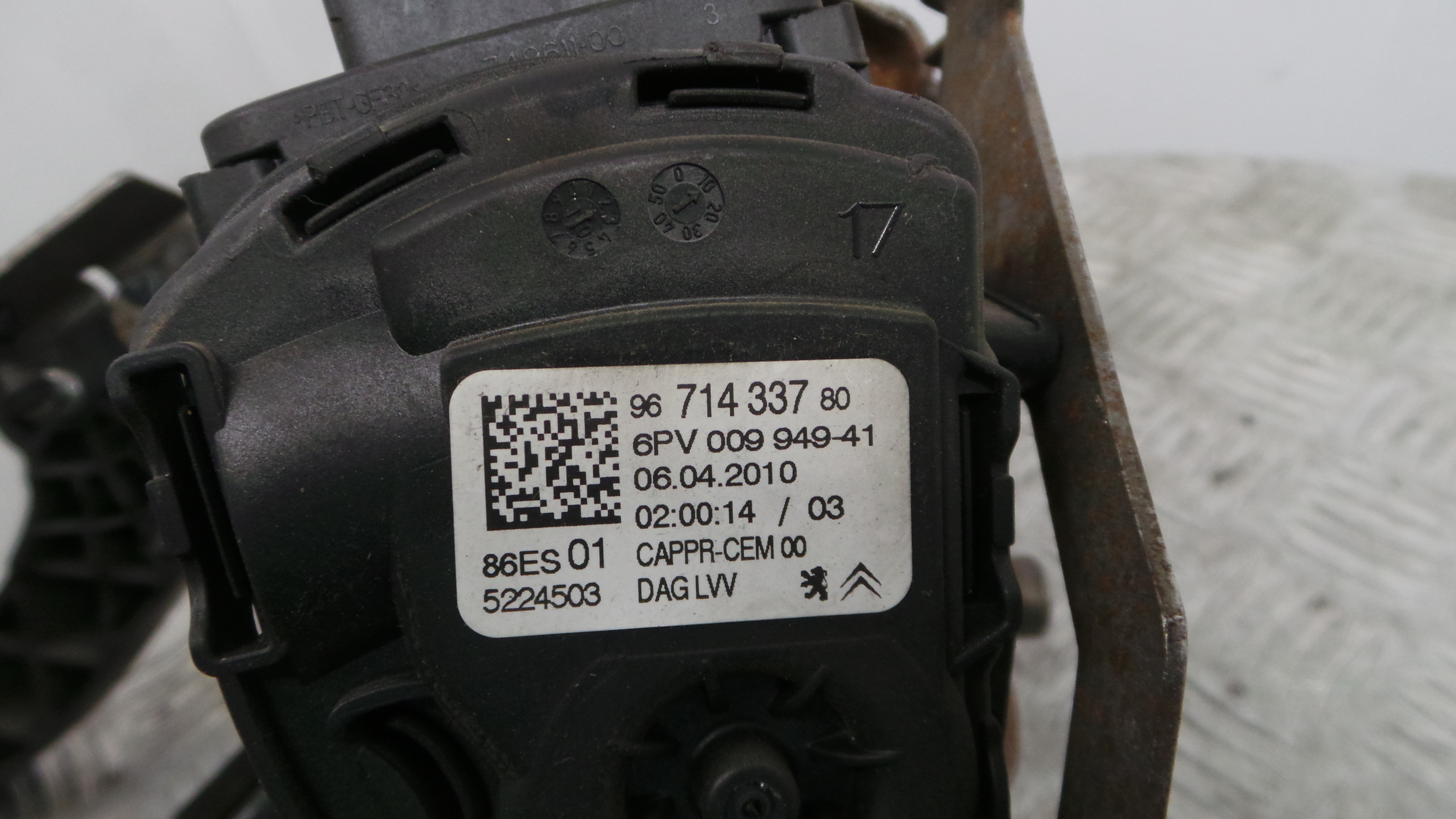 Pedal do Travão 9671433780 - CITROËN C3 II (SC_)-36742047