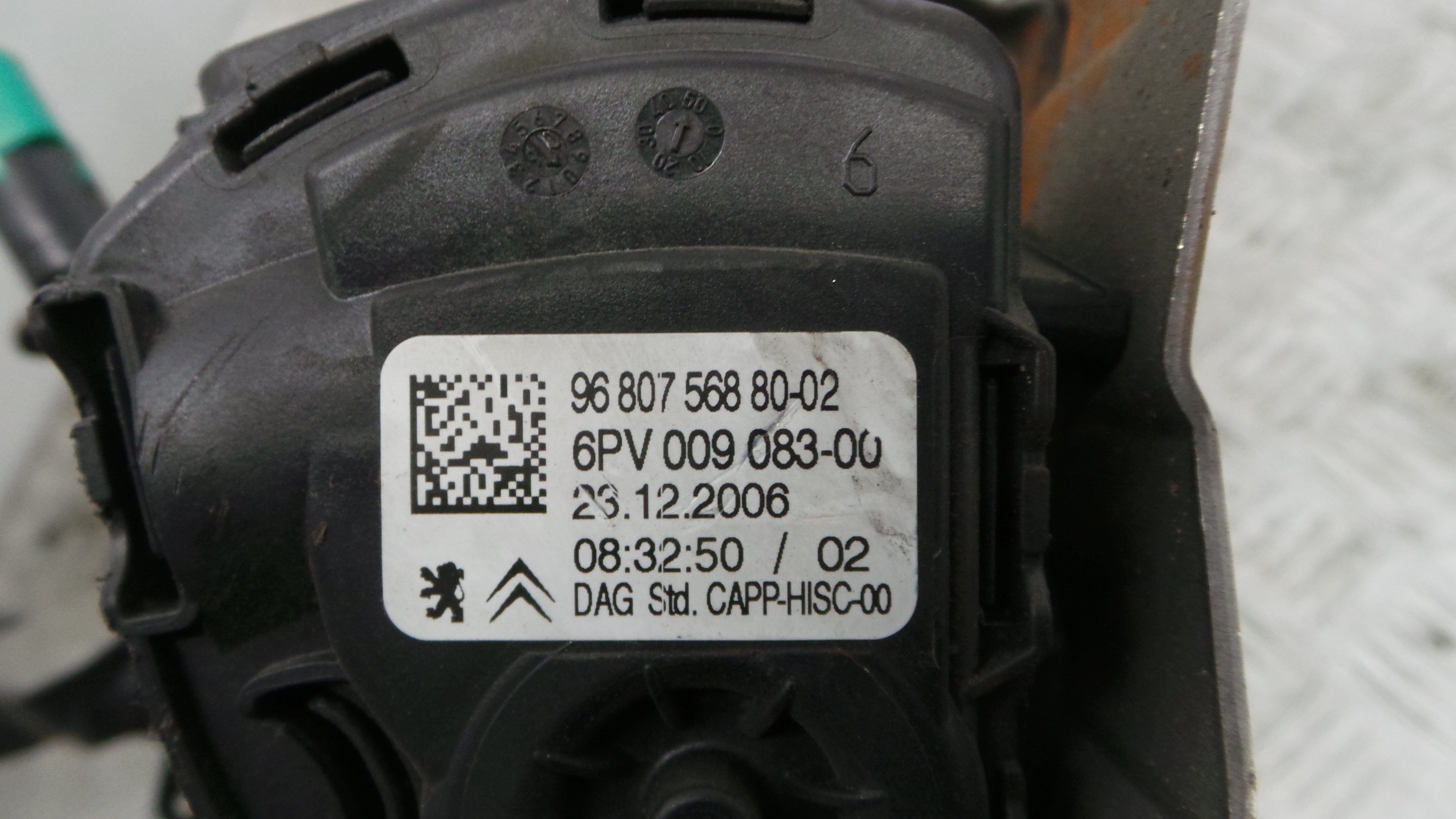 Pedal do Travão 968075688002 - PEUGEOT 207 (WA_, WC_), 207/207+ (WA_, WC_)-36742076