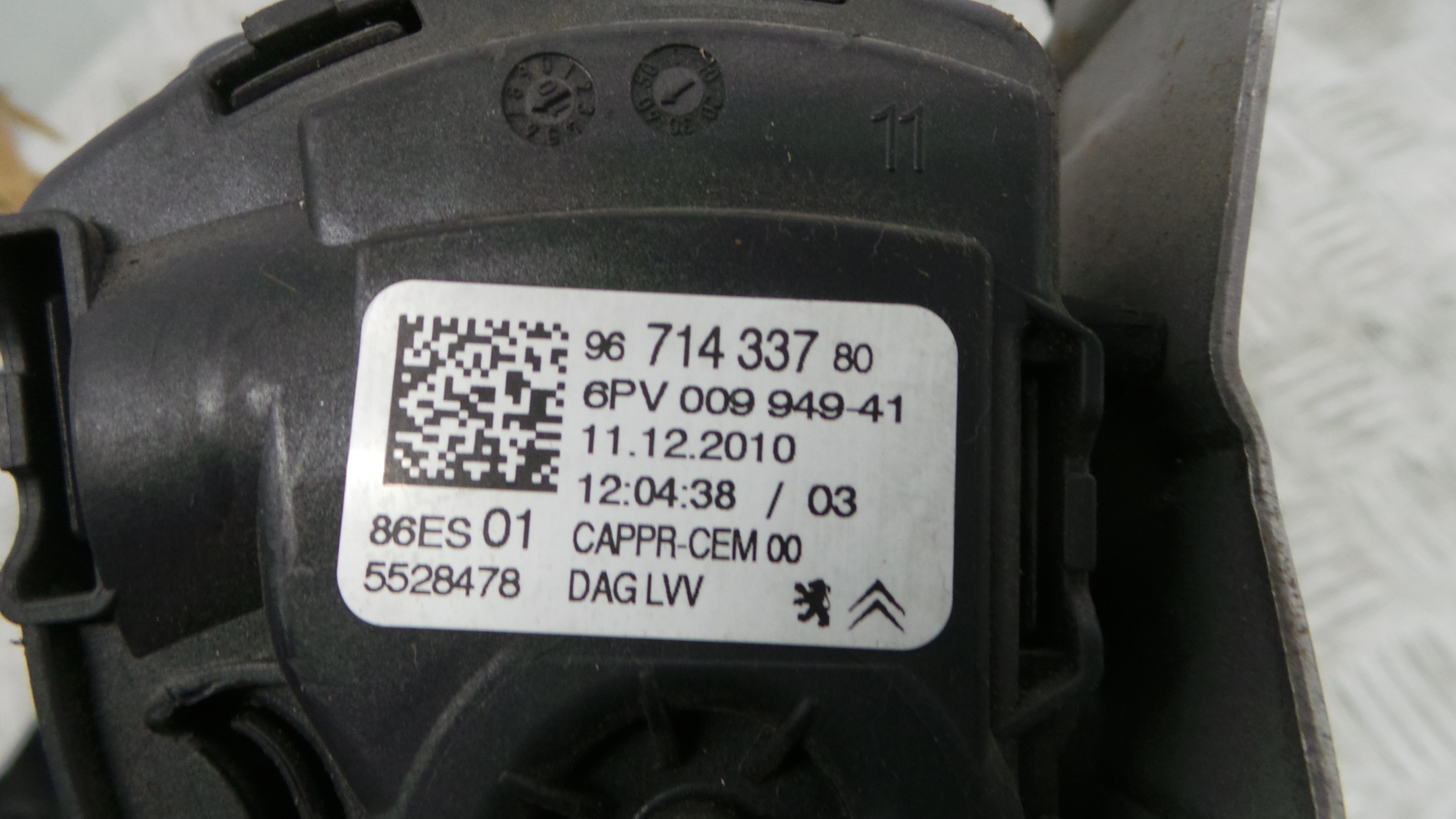 Pedal do Travão 9671433780 - PEUGEOT 207 (WA_, WC_), 207/207+ (WA_, WC_)-36742100