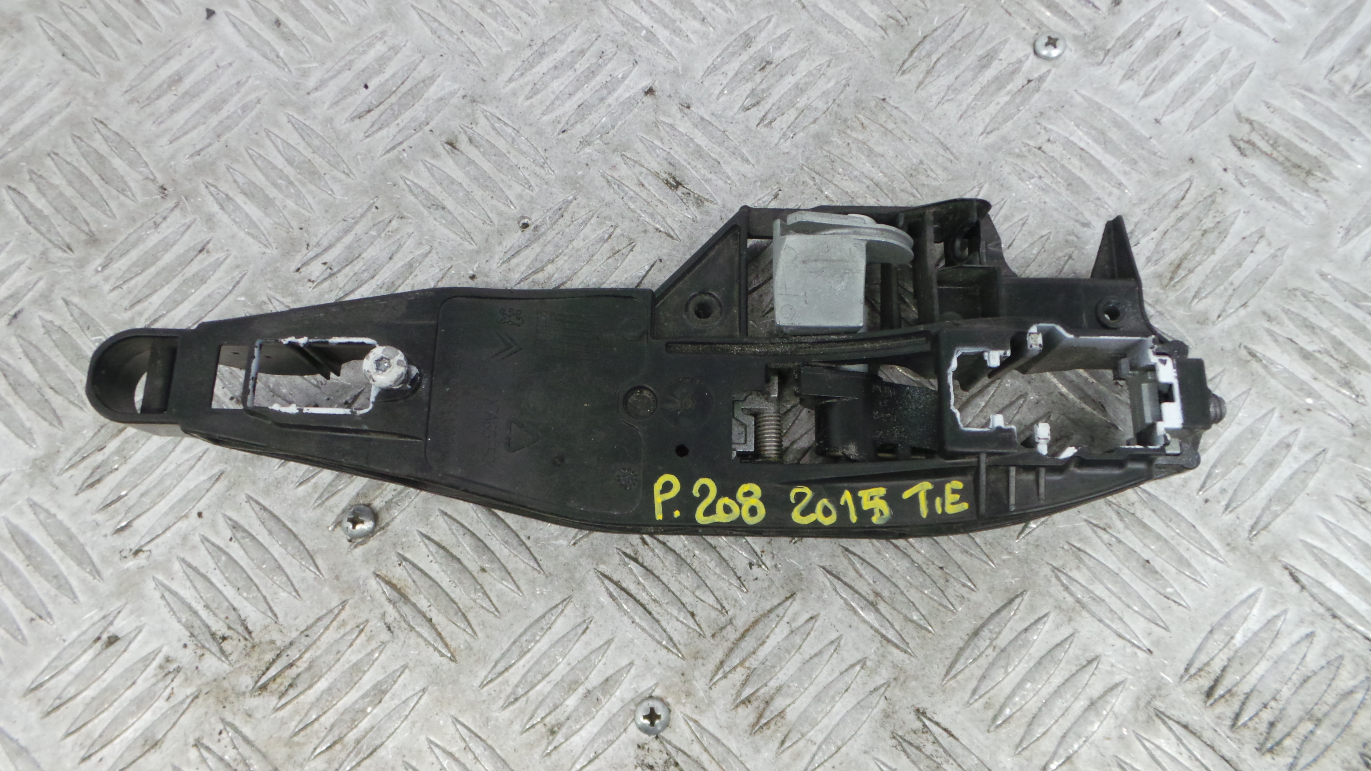 Puxador Exterior Trás esquerdo 9672961180 - PEUGEOT 208 I (CA_, CC_)-36754412