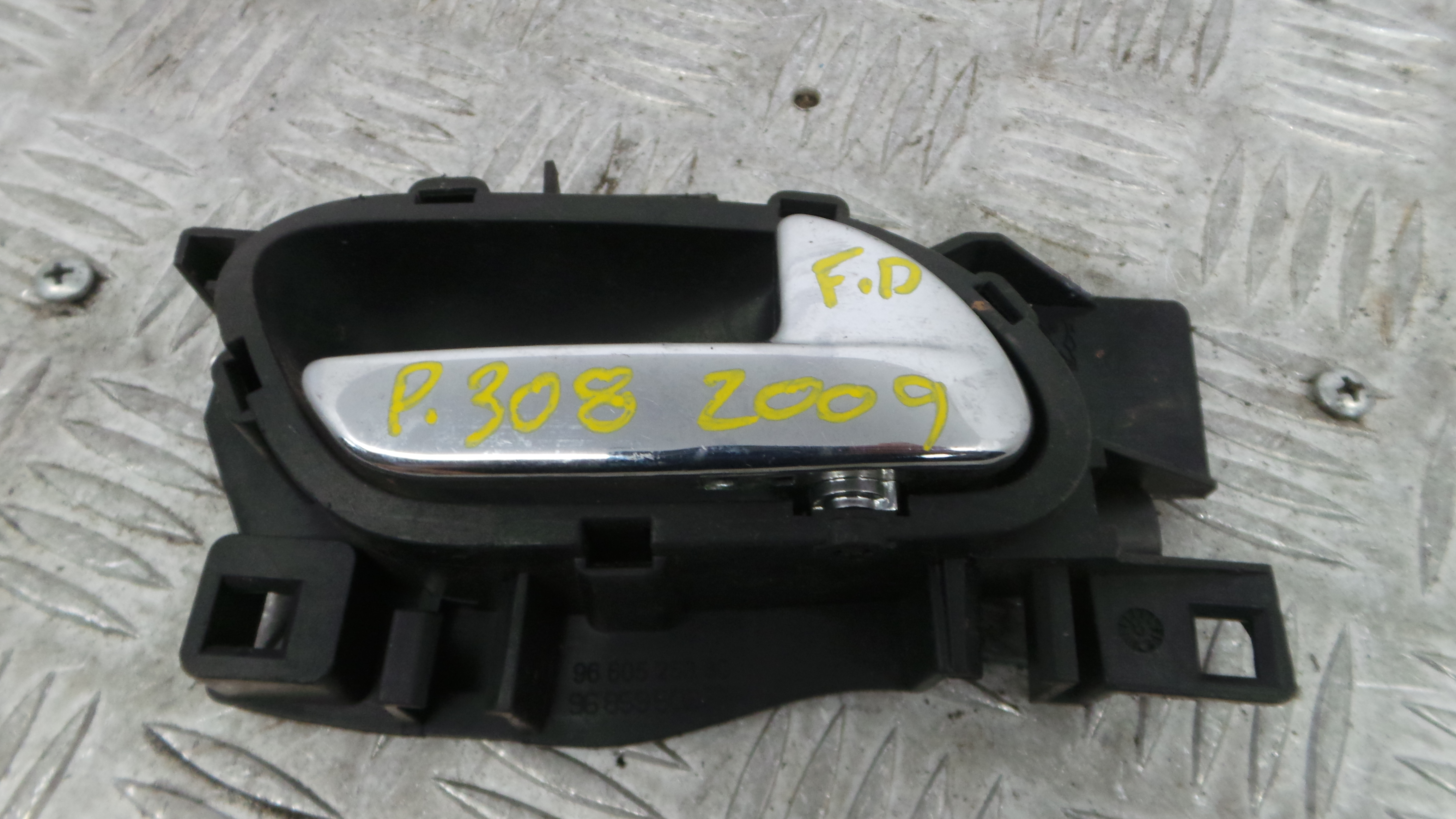 Puxador Interior Frente Direita 9660525380 - PEUGEOT 308 I (4A_, 4C_)-36754690