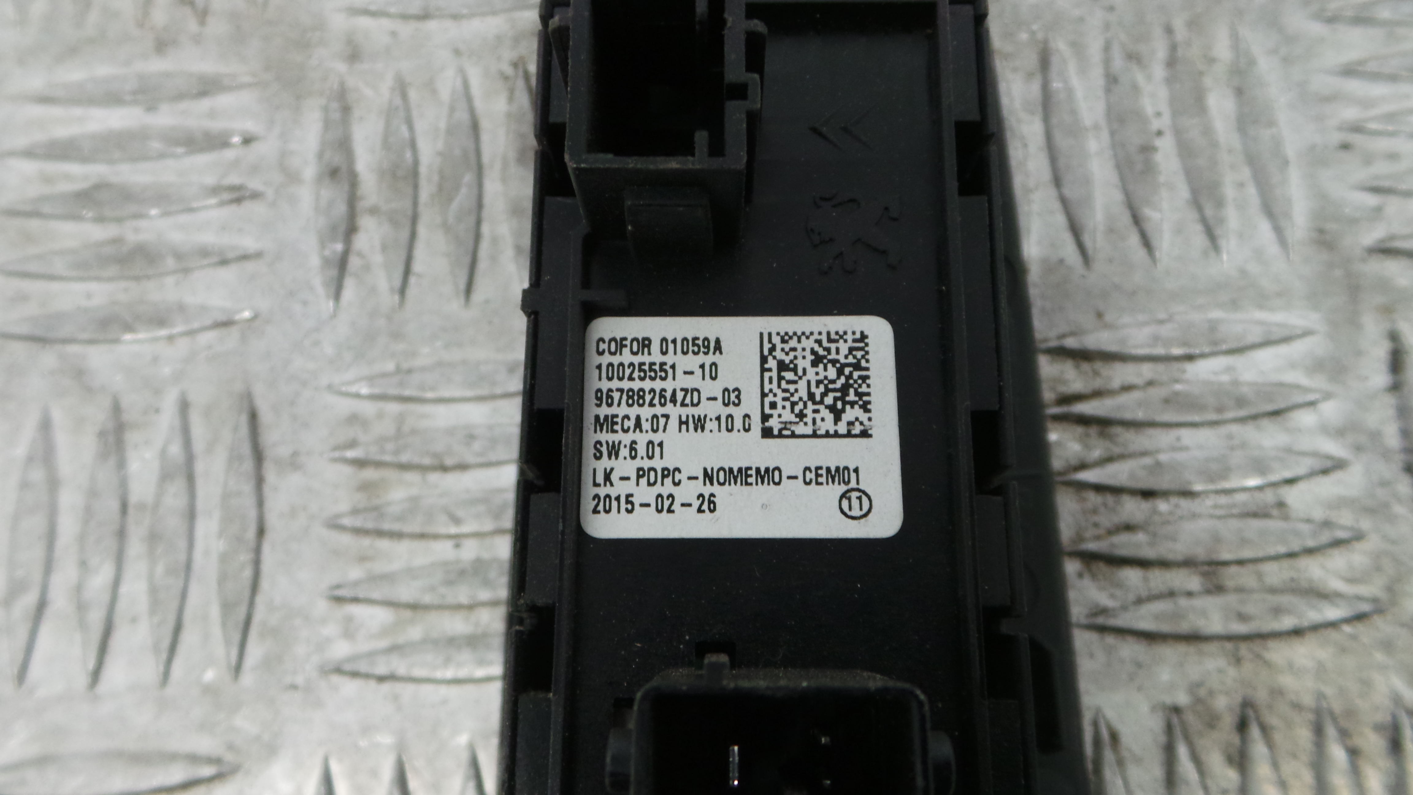 Interruptor / Comando Elevador Vidro Frente Esq  96788264ZD - CITROËN C4 PICASSO I Veículo multius-36755157