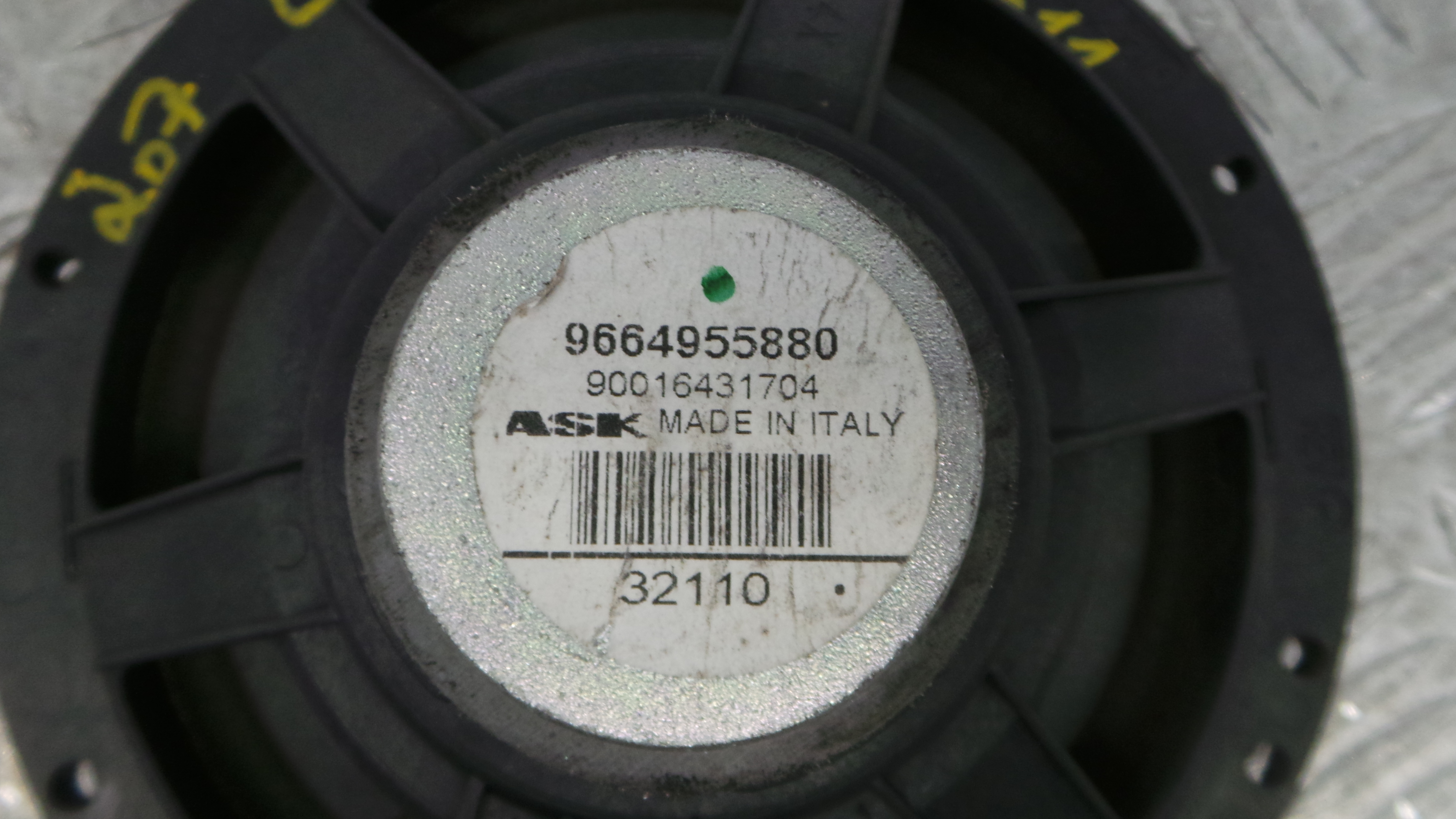 Colunas de Som  9664955880 - PEUGEOT 207 (WA_, WC_), 207/207+ (WA_, WC_)-36765943