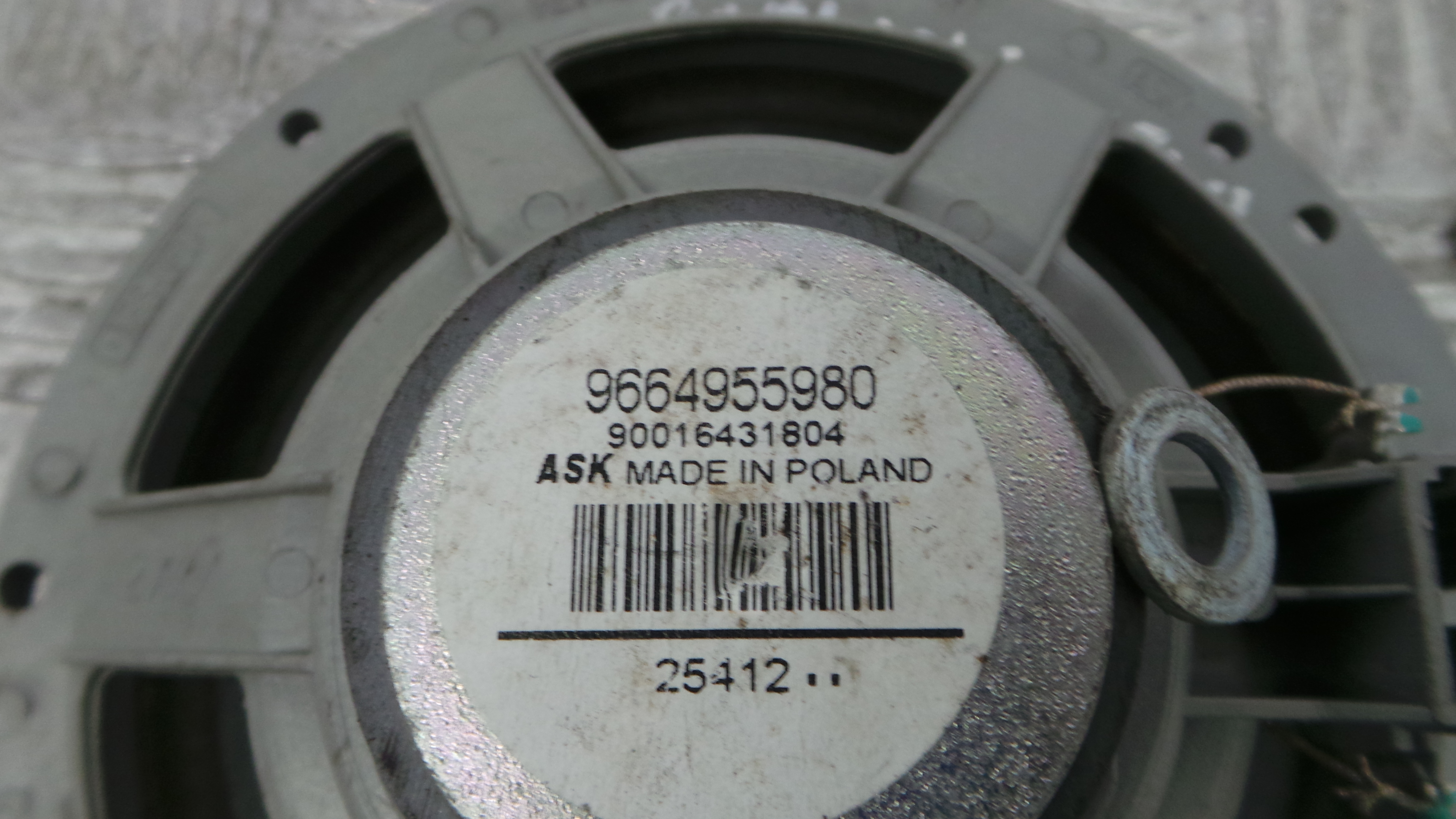 Colunas de Som  9664955980 - CITROËN BERLINGO Caixa/monovolume (B9)-36766015