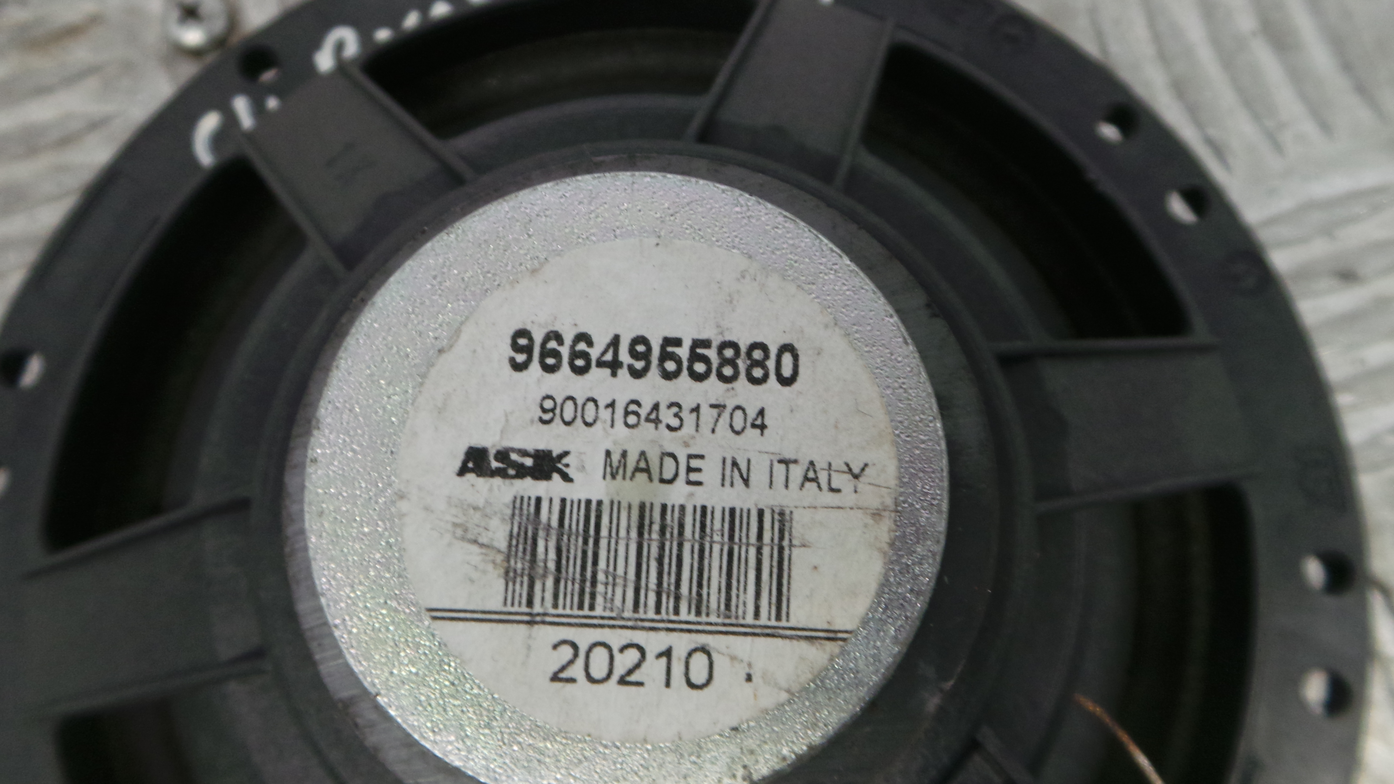 Colunas de Som  9664955880 - CITROËN C4 PICASSO I Veículo multiuso (UD_)-36766059