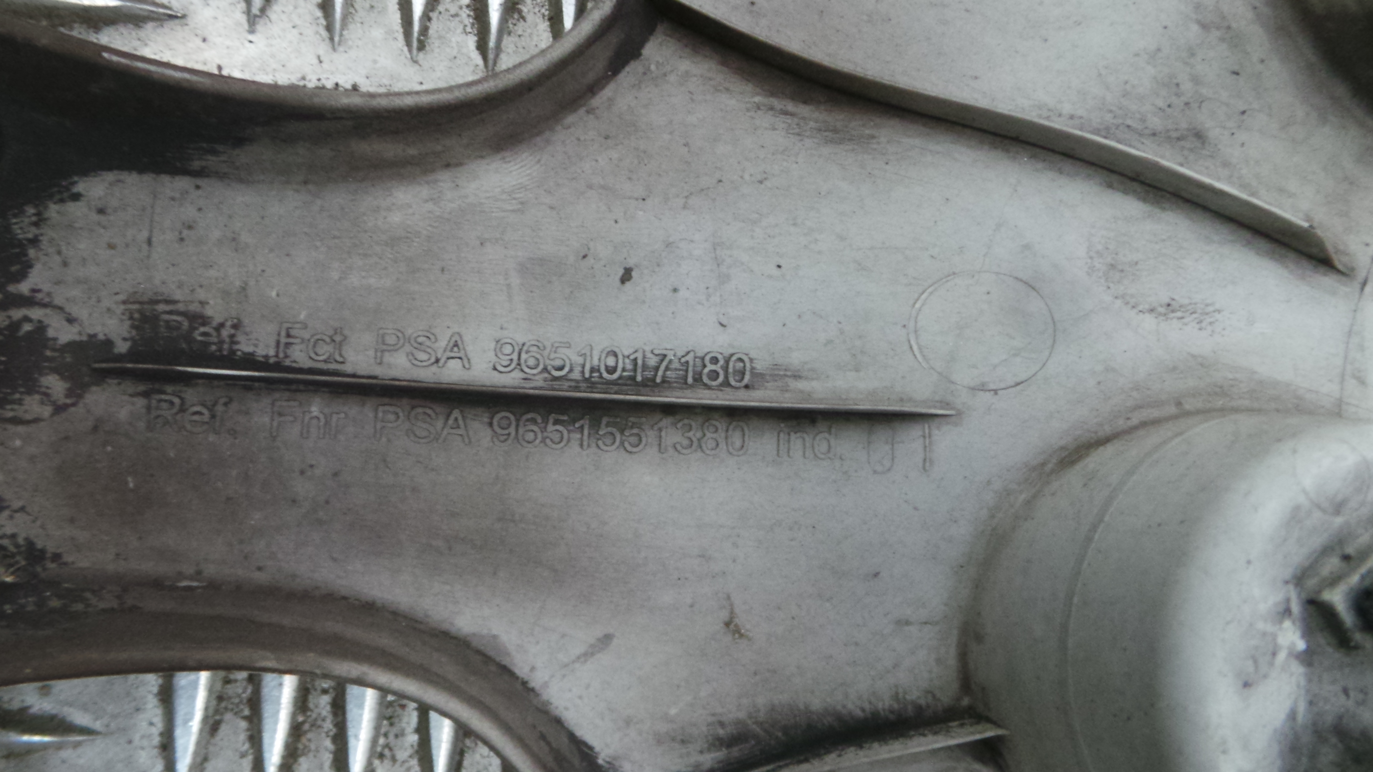 Tampões das rodas 9651017180 - PEUGEOT 207 (WA_, WC_), 207/207+ (WA_, WC_)-36780846