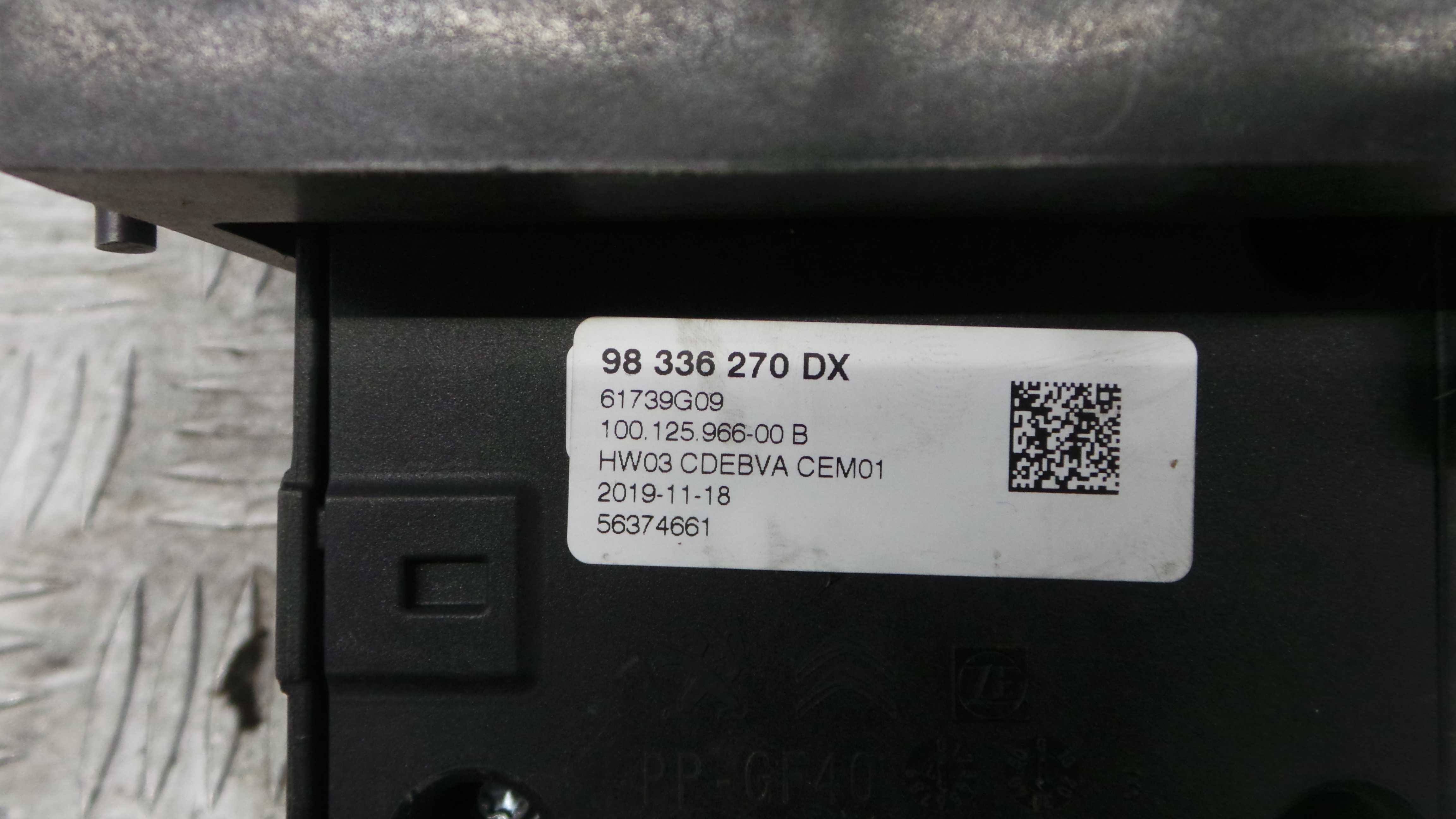 Manípulo Da Alavanca De Mudanças 98336270DX - PEUGEOT 308 II (LB_, LP_, LW_, LH_, L3_)-36783913