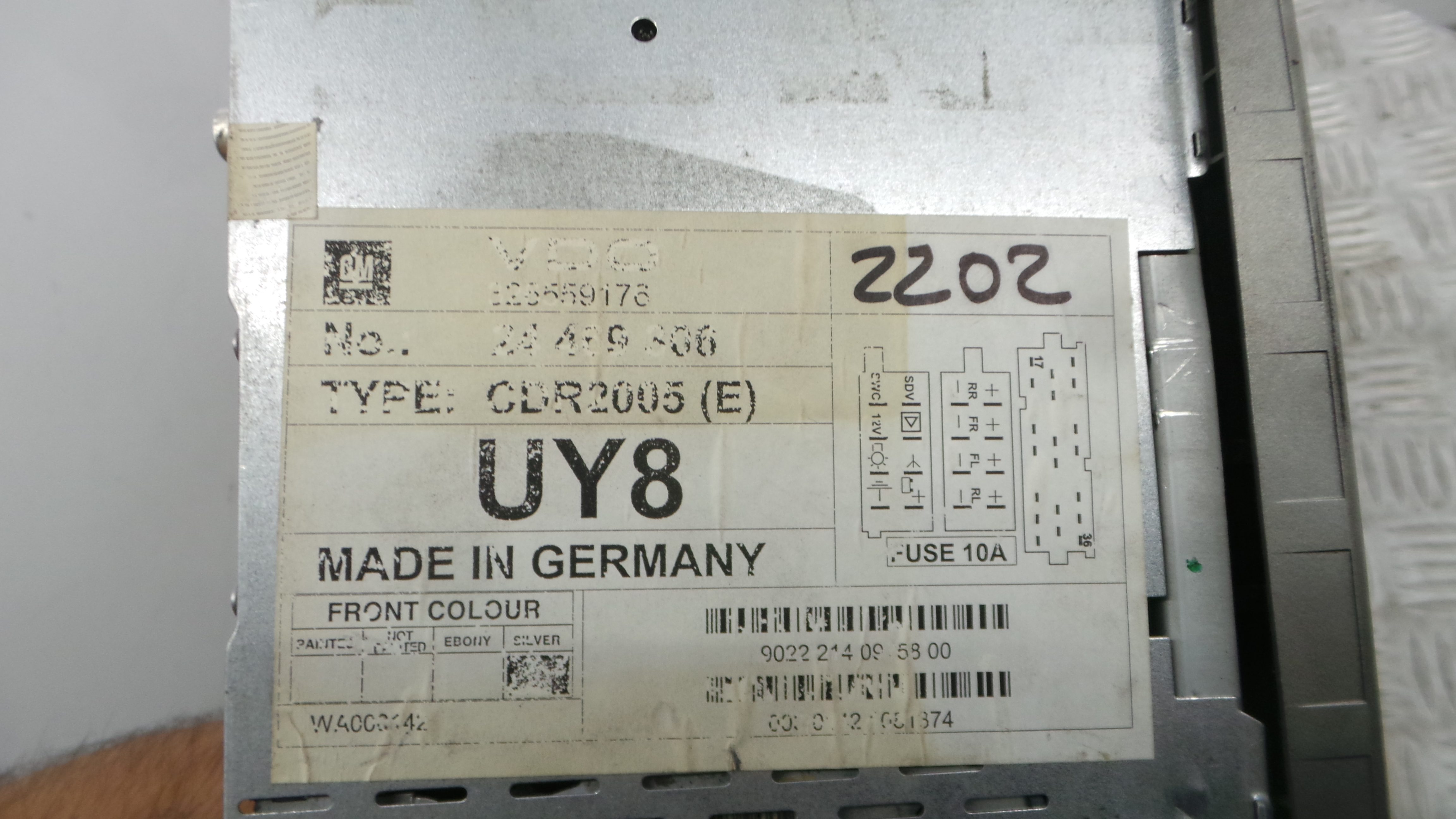 Auto-rádios 24469306 - OPEL CORSA C (X01)-36897954