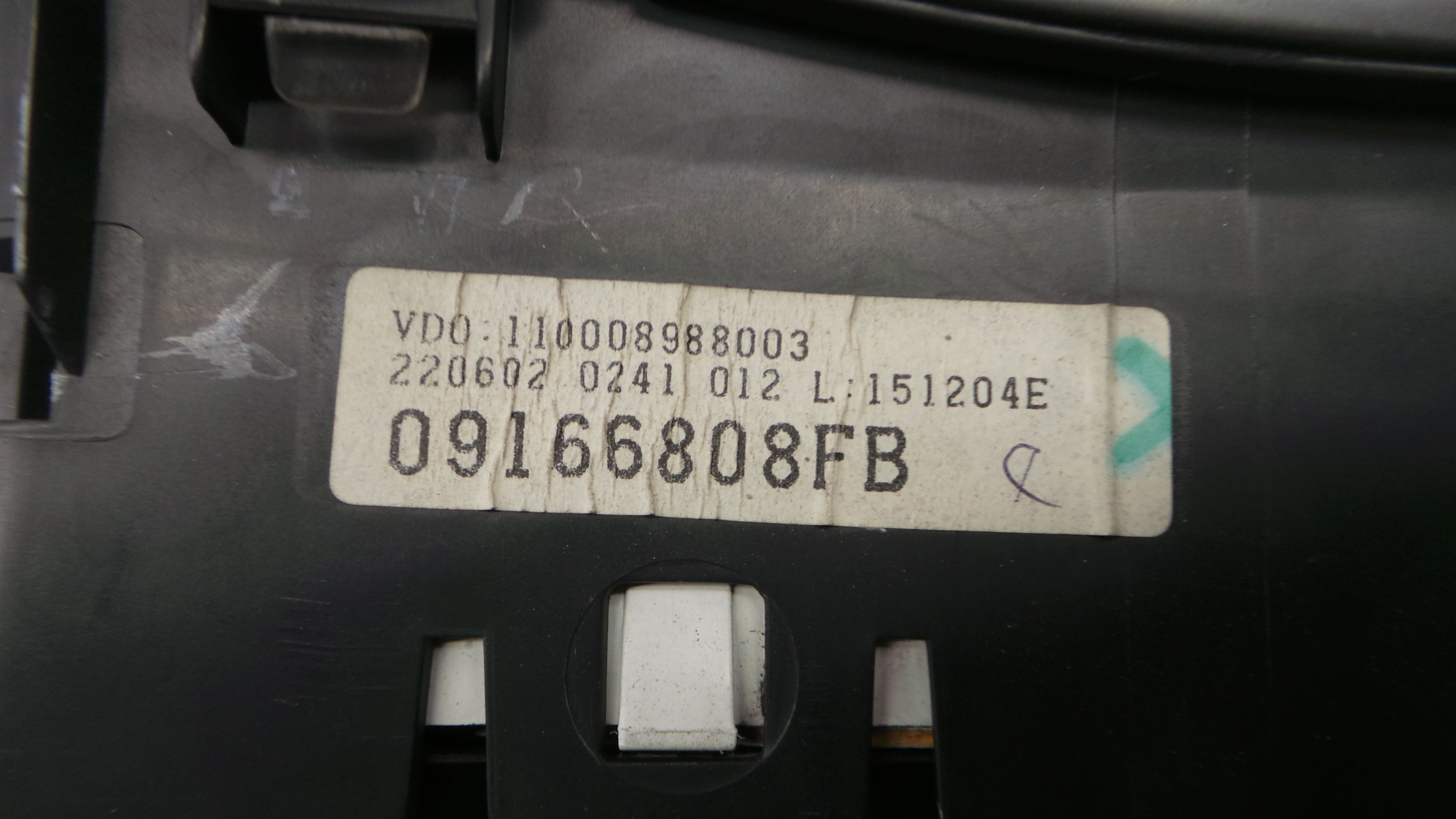 Quadrante 9166808FB - OPEL COMBO Caixa/monovolume-36908460