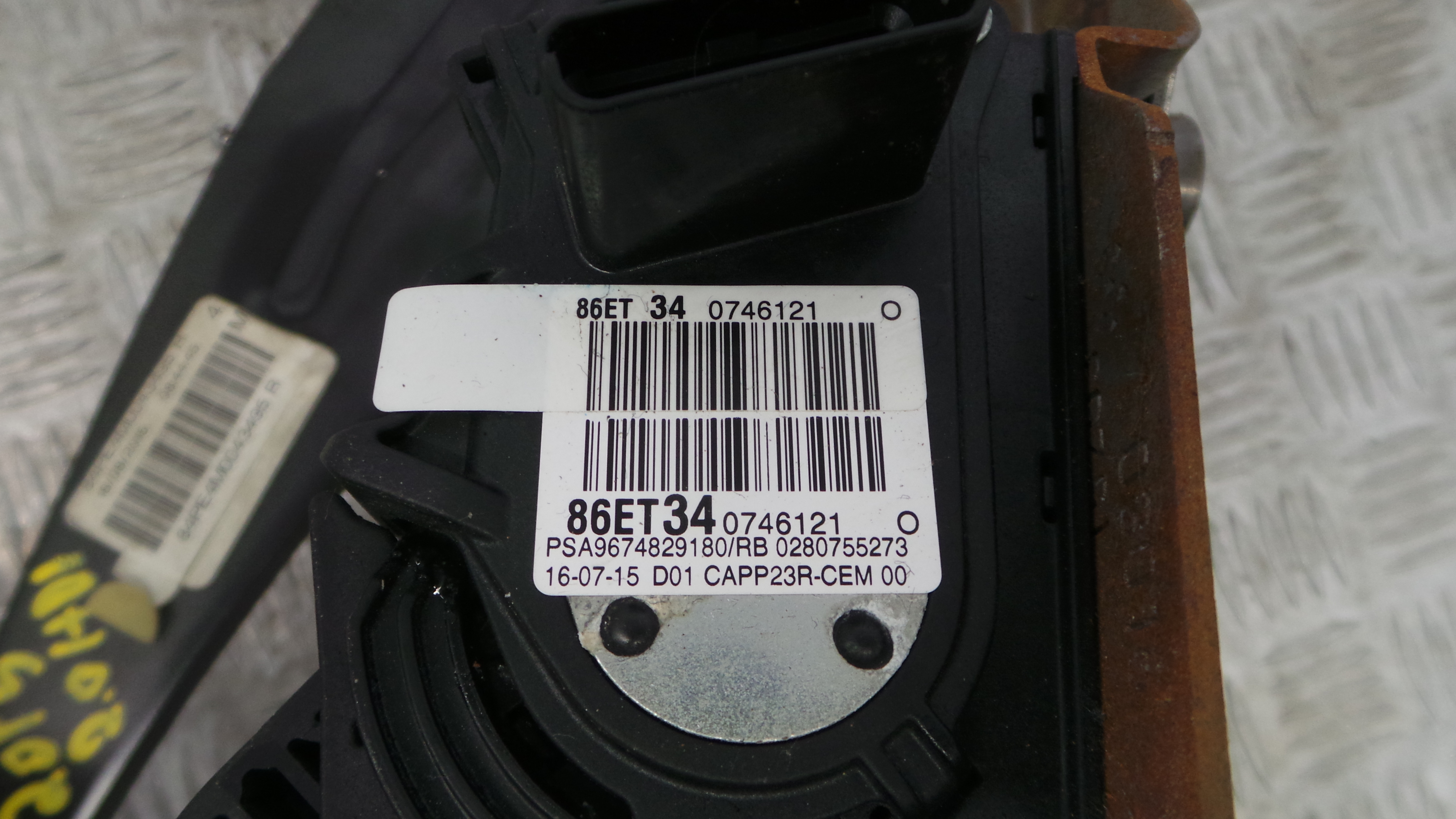 Pedal do Travão 1611740880 - PEUGEOT 308 II (LB_, LP_, LW_, LH_, L3_)-36908540