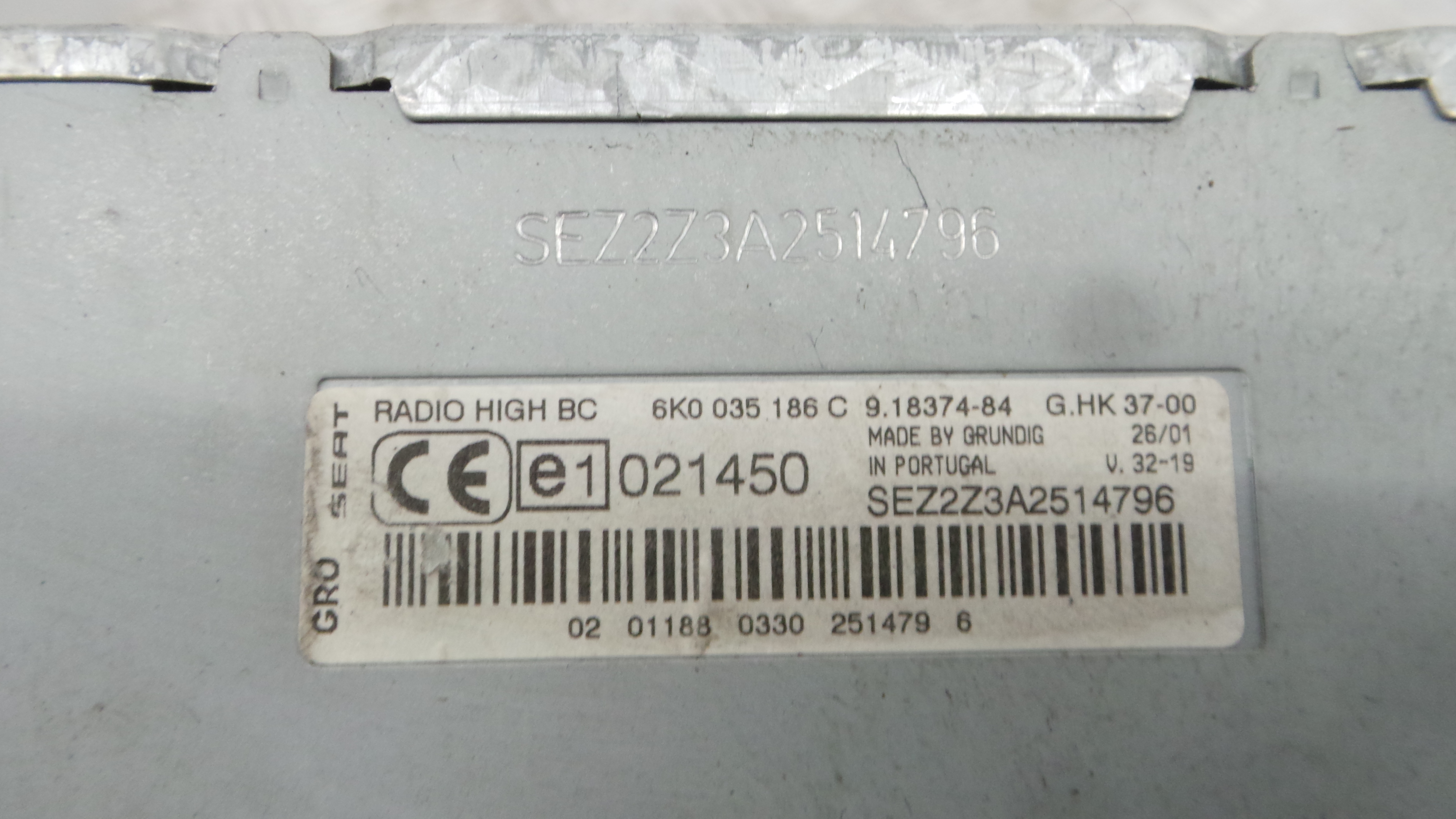 Auto-rádios 6K0035186C - SEAT IBIZA II (6K1), IBIZA Mk II (6K1)-36908892