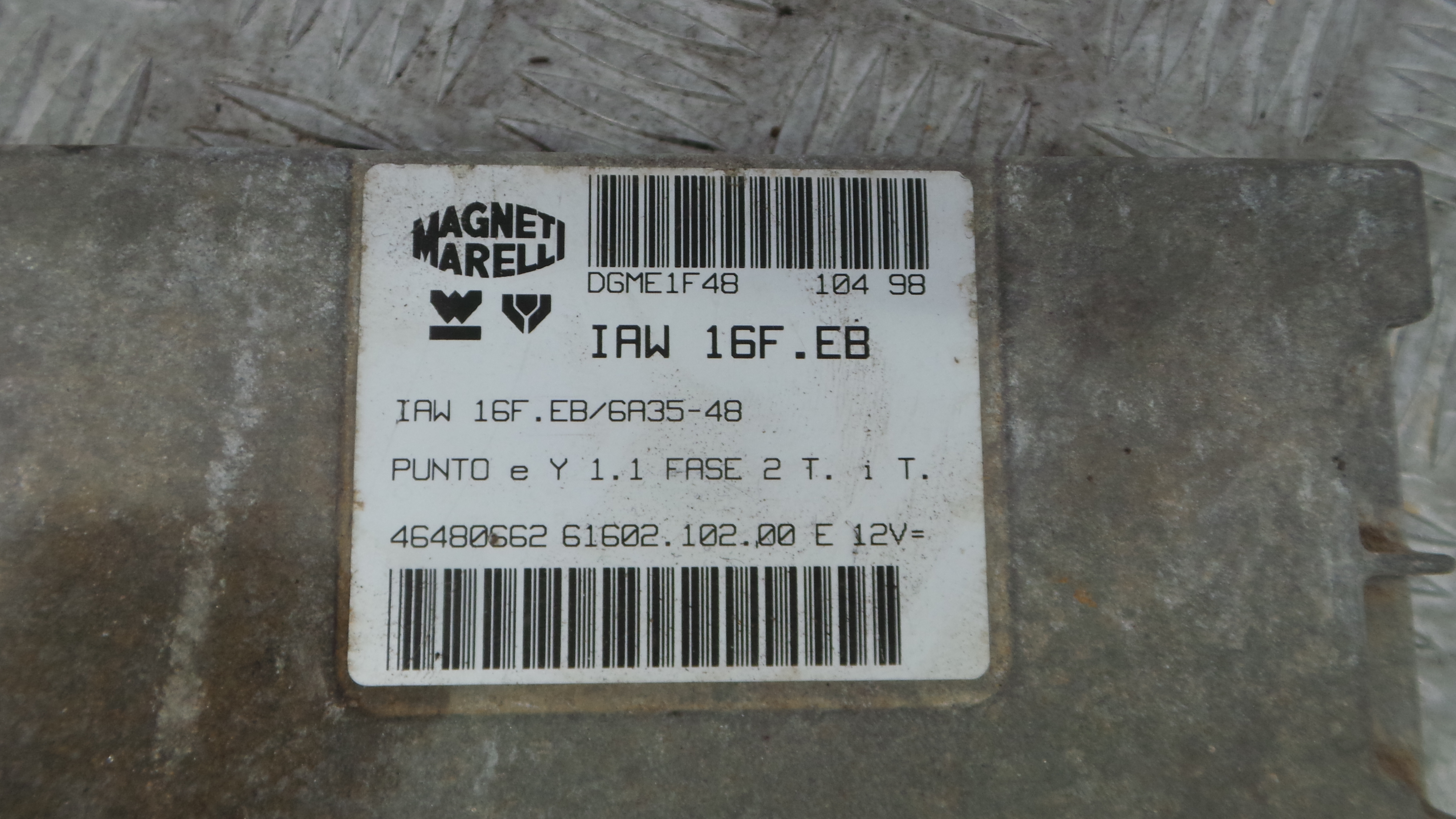 Centralina do Motor IAW16F.EB - FIAT PUNTO (176_)-36911903