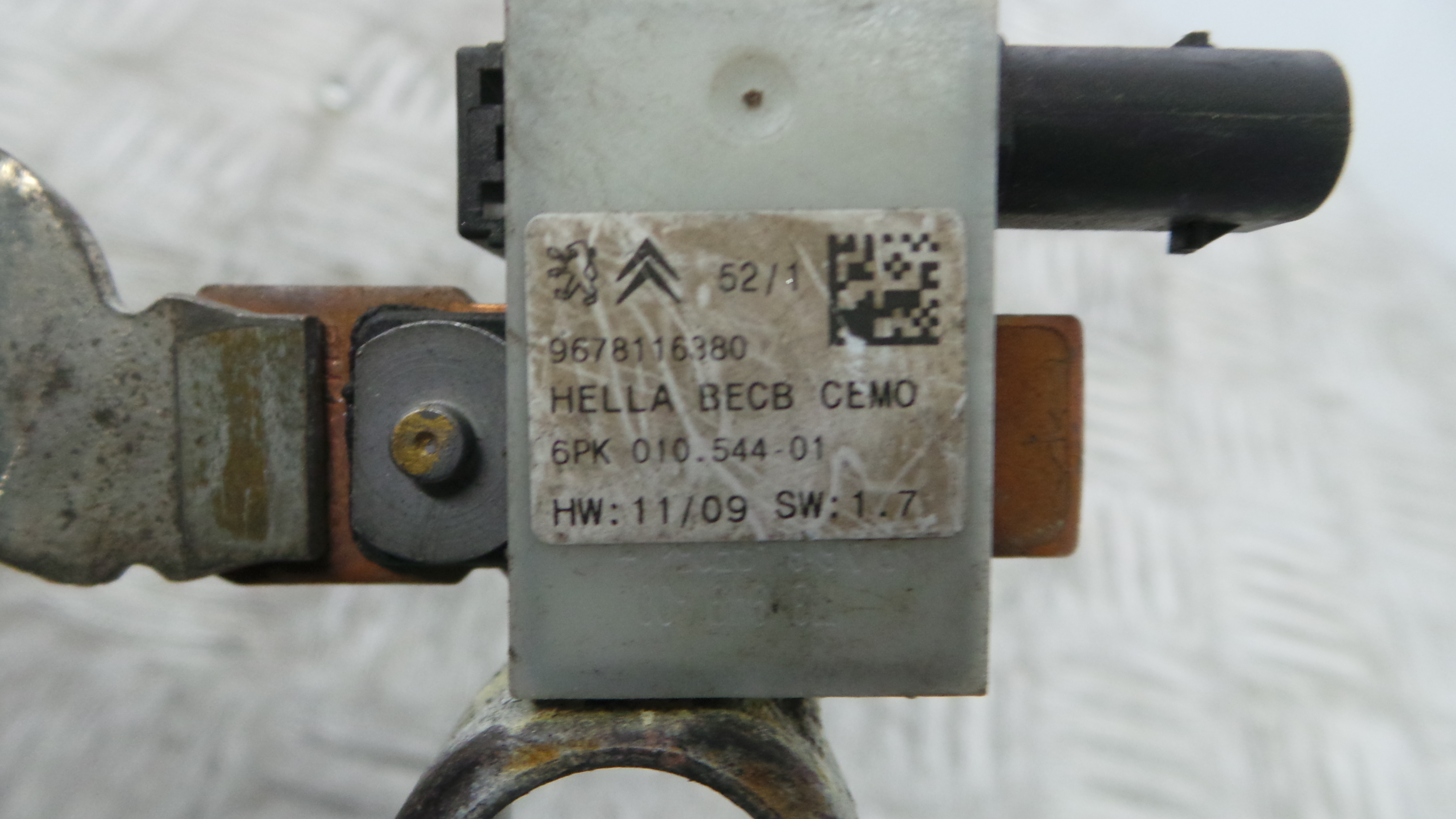 Cabos de bateria 9678116380 - CITROËN C3 II (SC_)-36912528