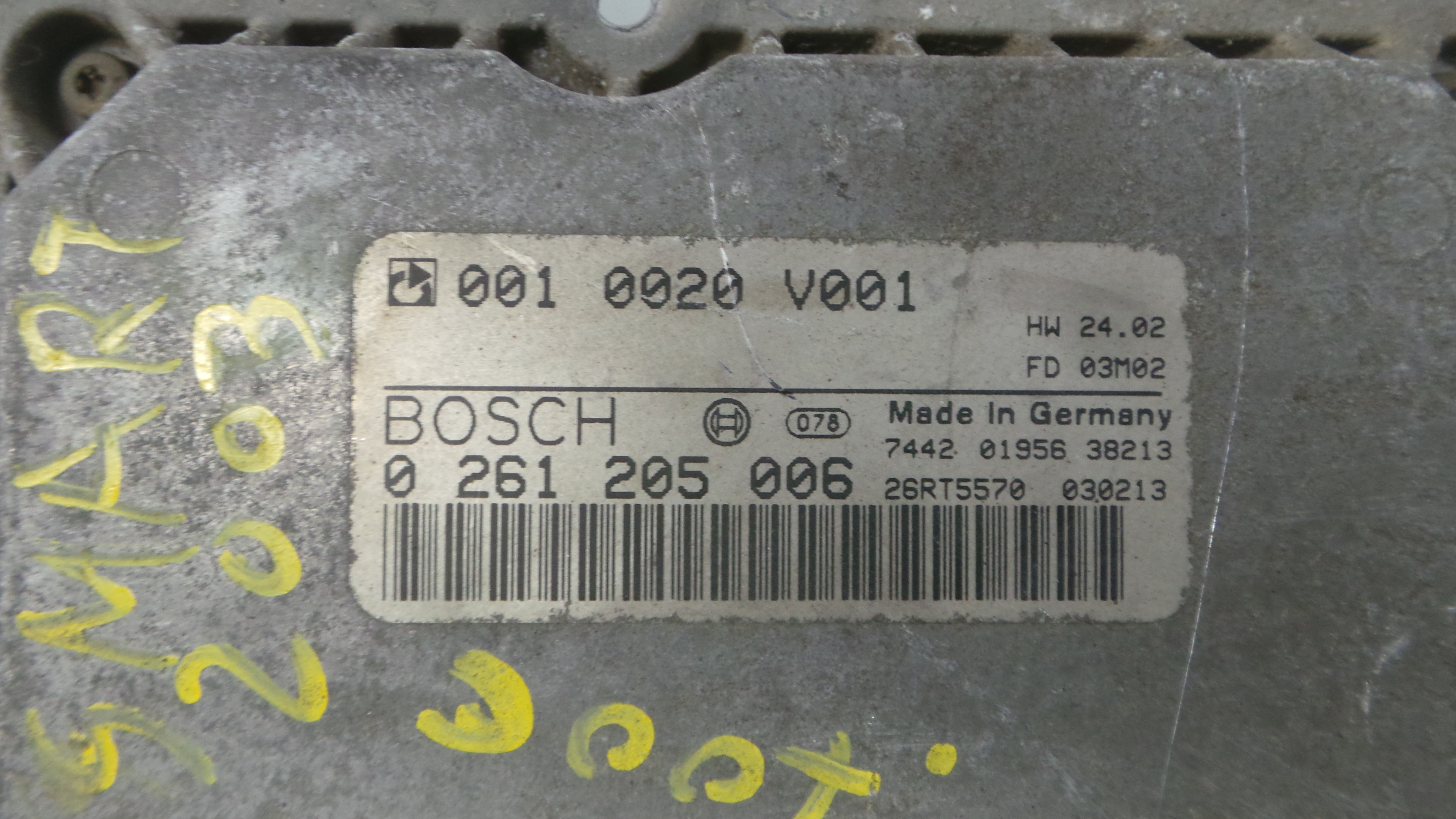 Centralina do Motor 0010020v001 - SMART CITY-COUPE (450)-36912542